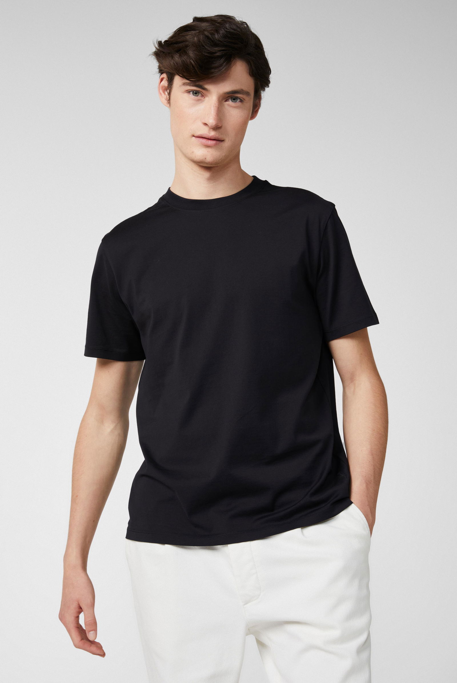 Relaxed Fit Crew Neck Jersey T-Shirt | van Laack