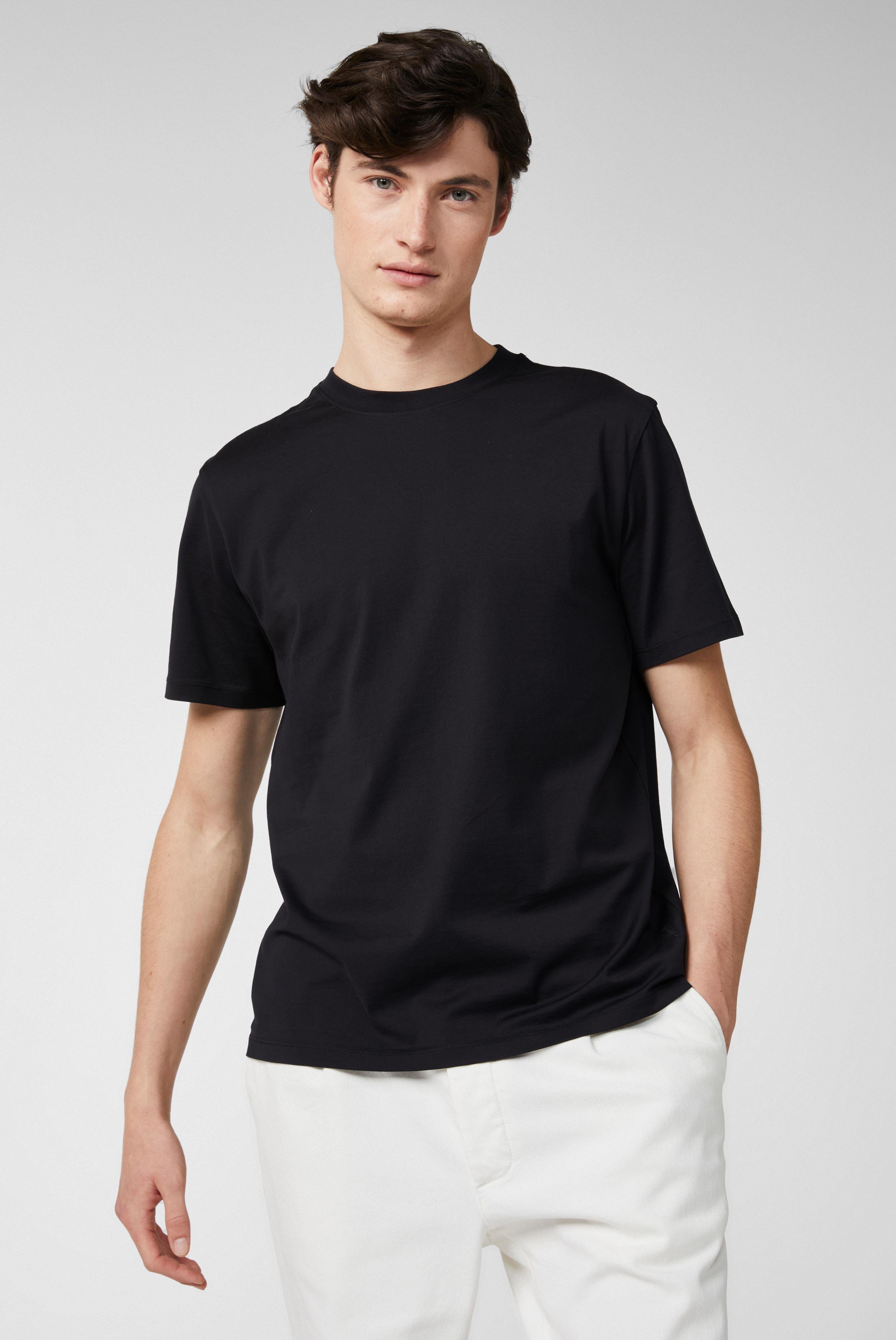 Relaxed Fit Crew Neck Jersey T-Shirt