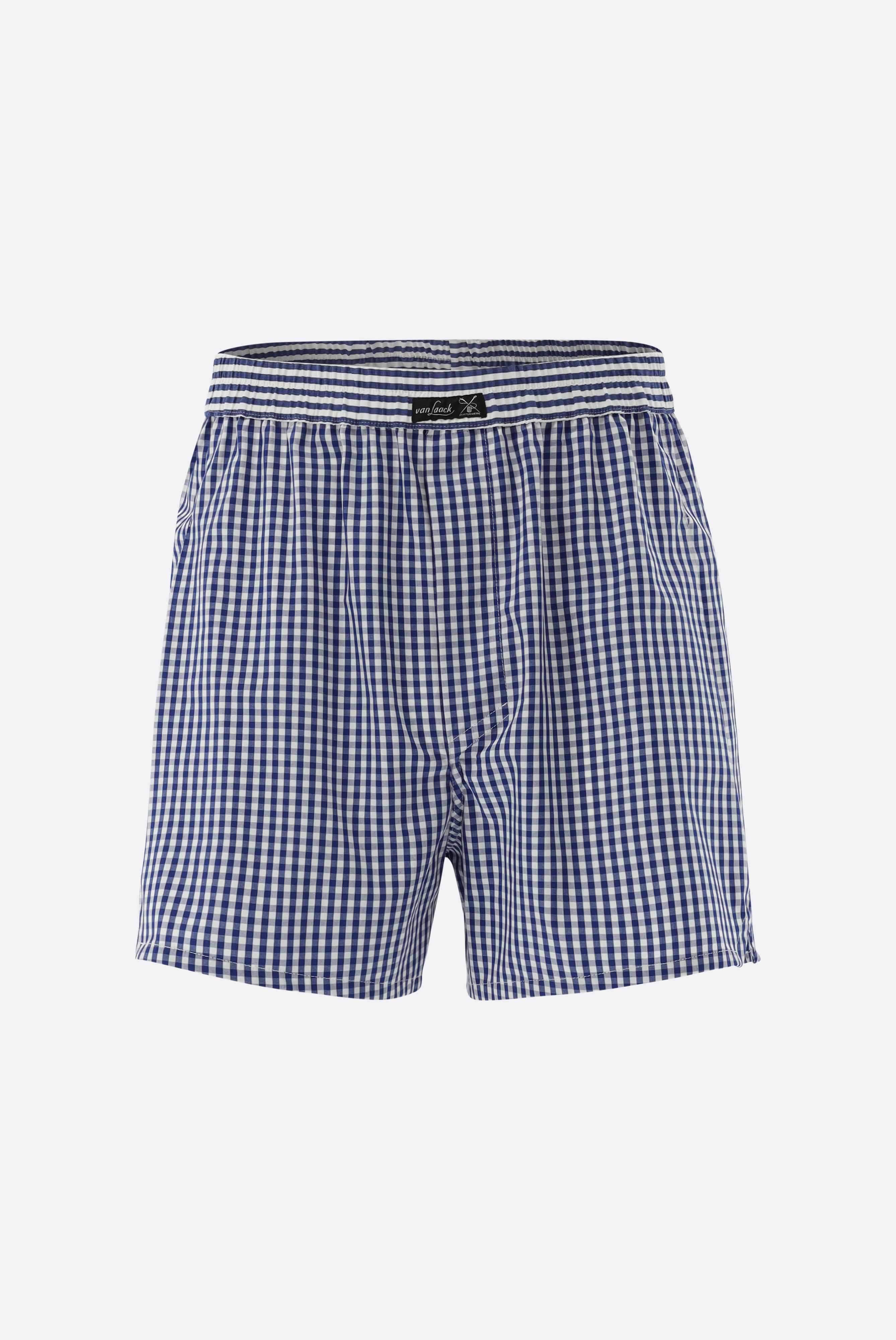Boxershorts kariert mit Kontrastbund