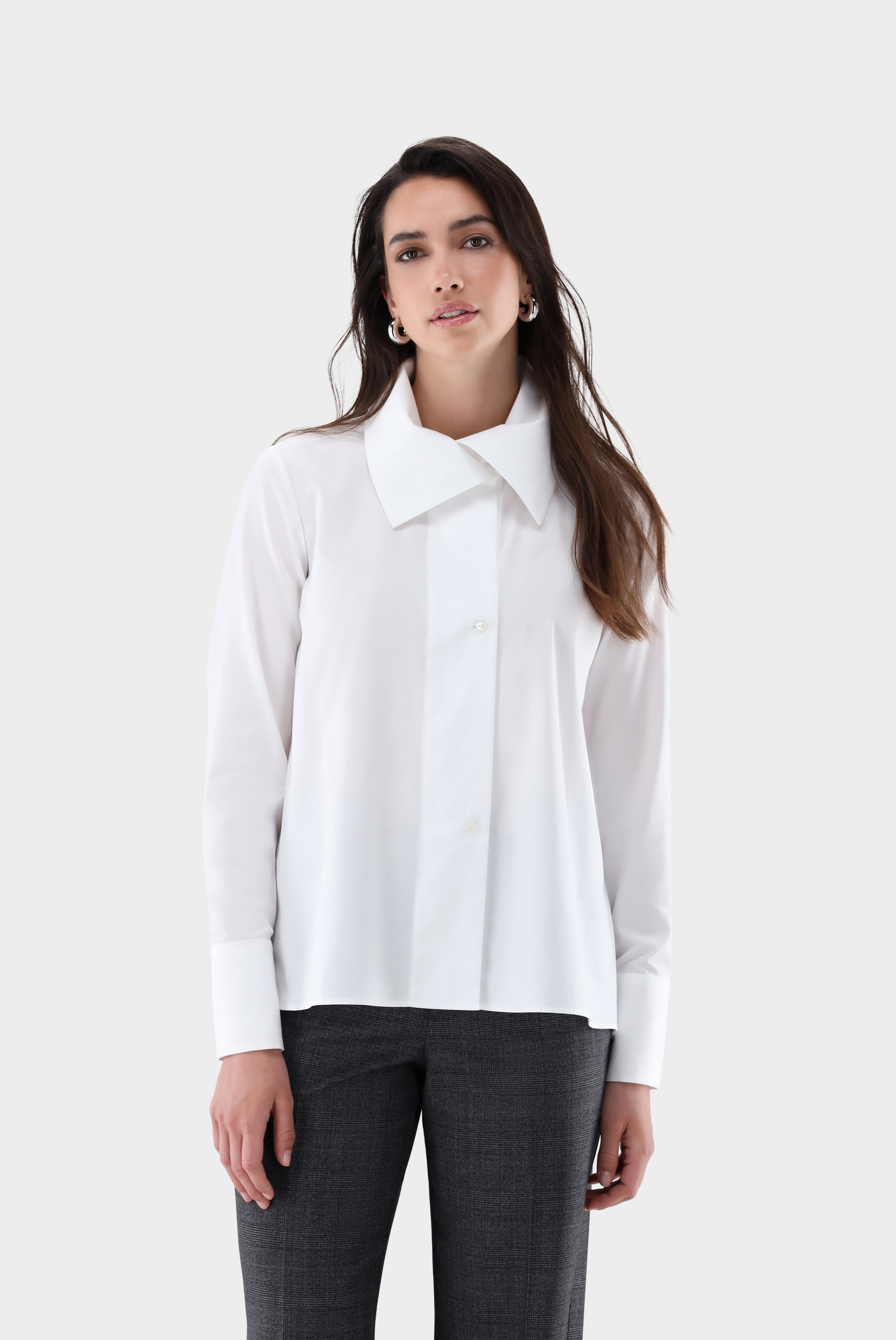 Bluse mit Umlegekragen