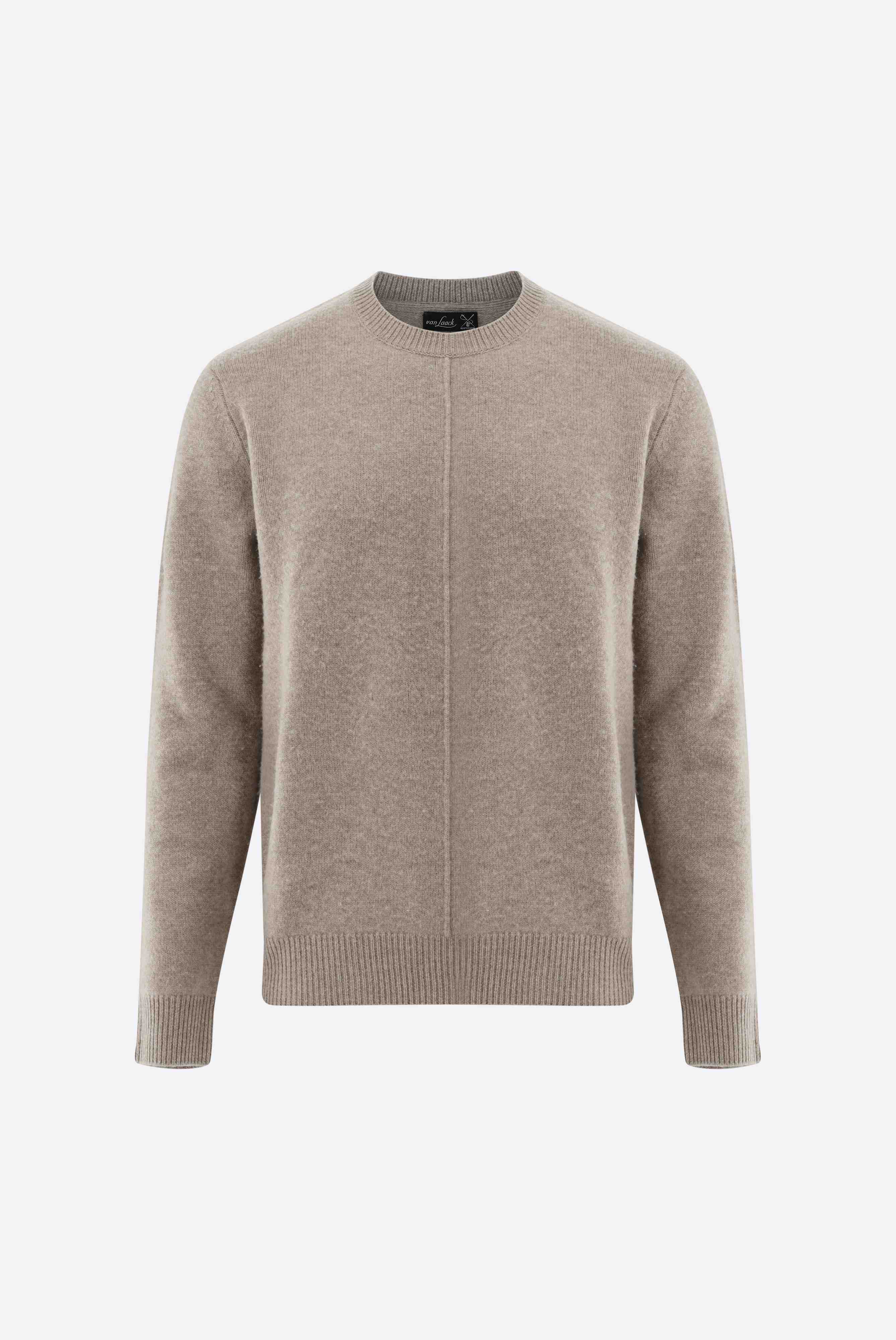 Crew-neck in wool and cashmere