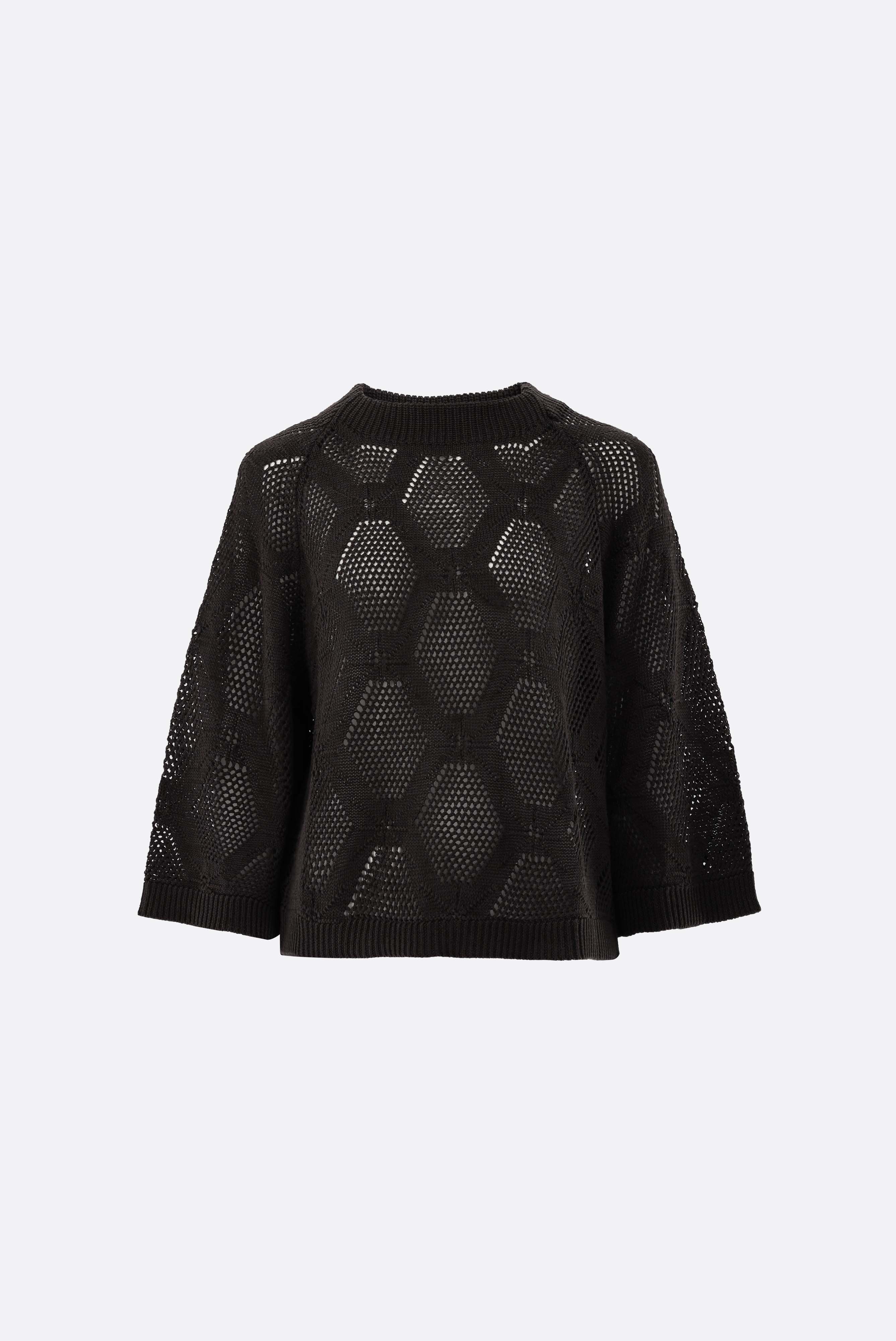 Loose Fit Pullover aus Ajoure Strick