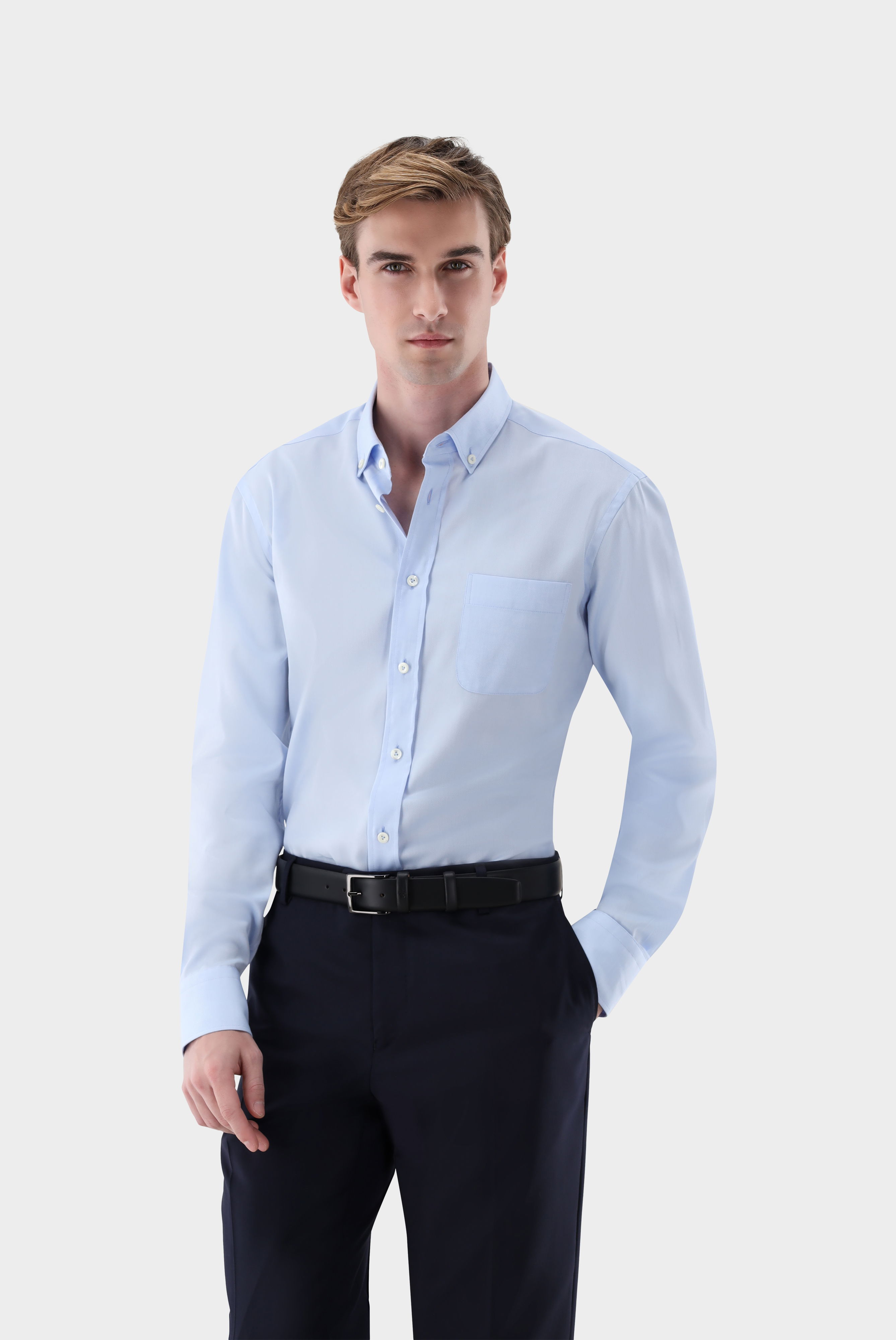 Hemd mit Strukturmuster Tailor Fit