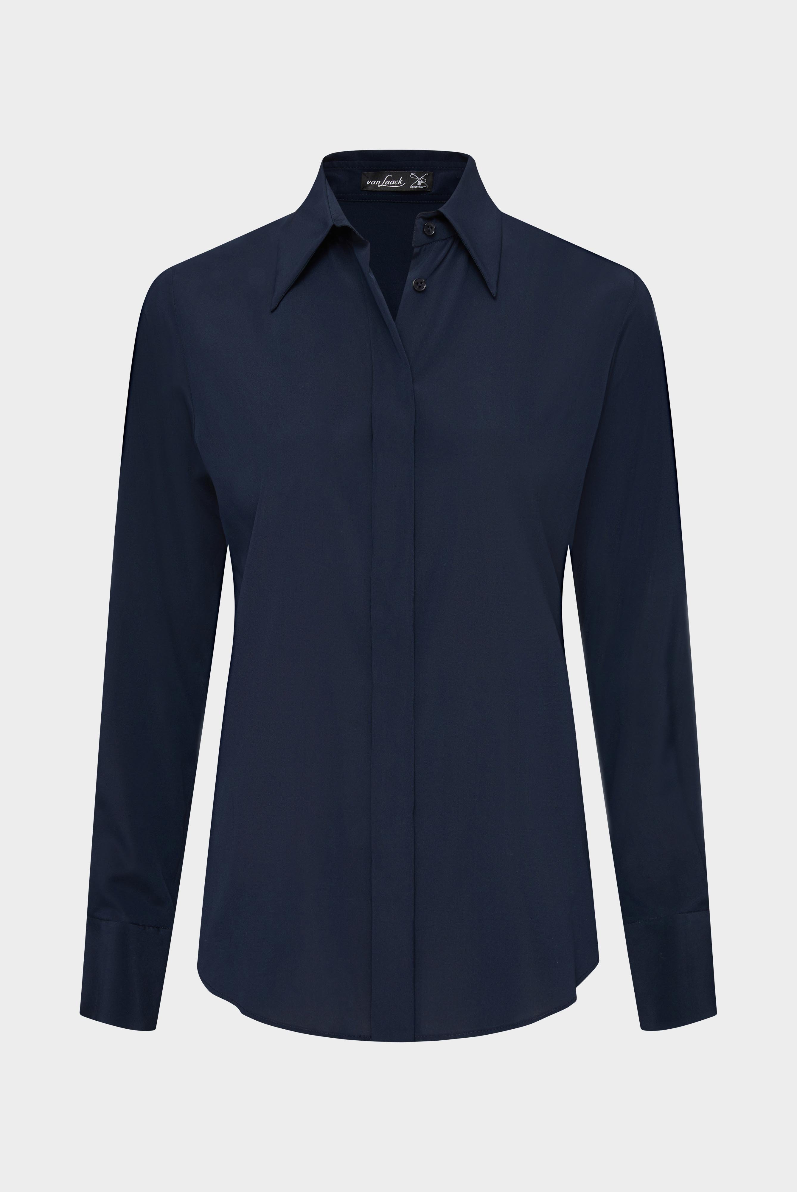Business Blouses+Fitted Shirt with silk and stretch+05.527G..155553.786.38
