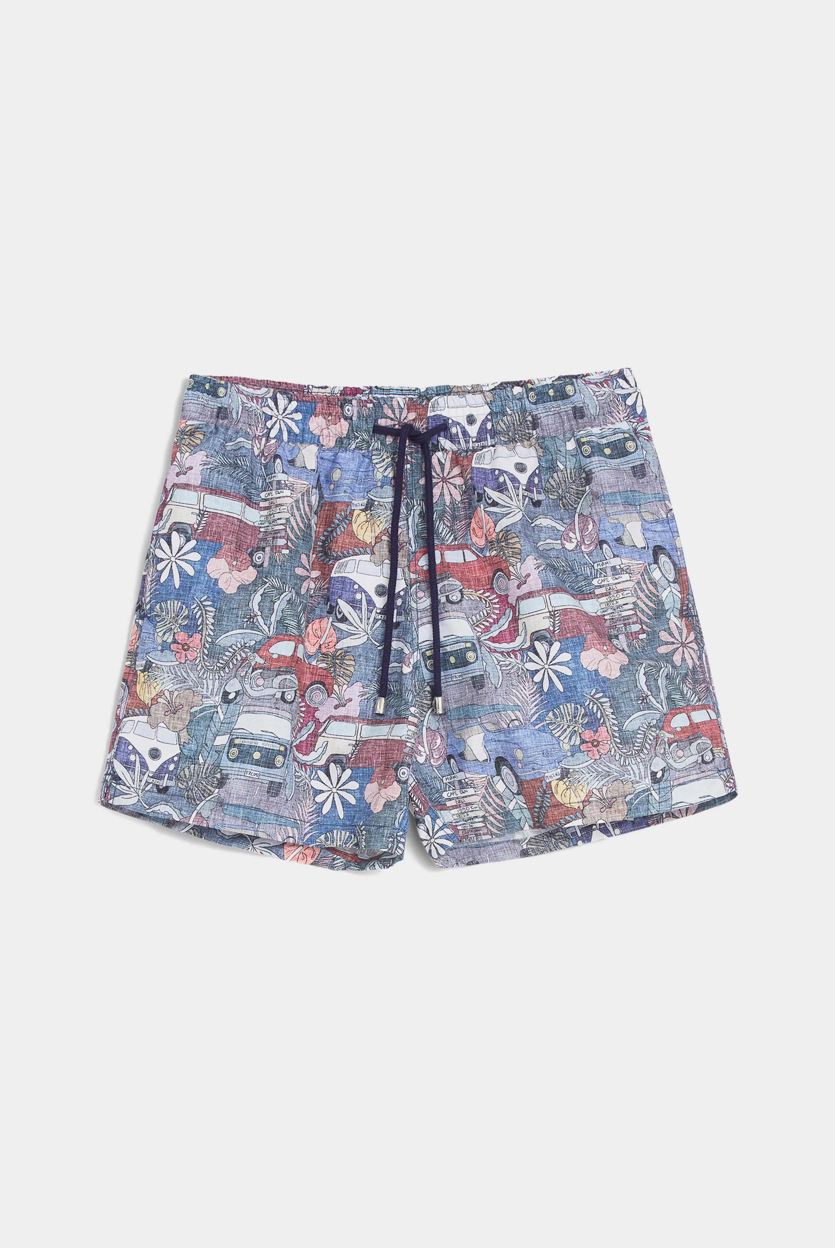 Sportliche Herren Badehose mit Druck Bunt