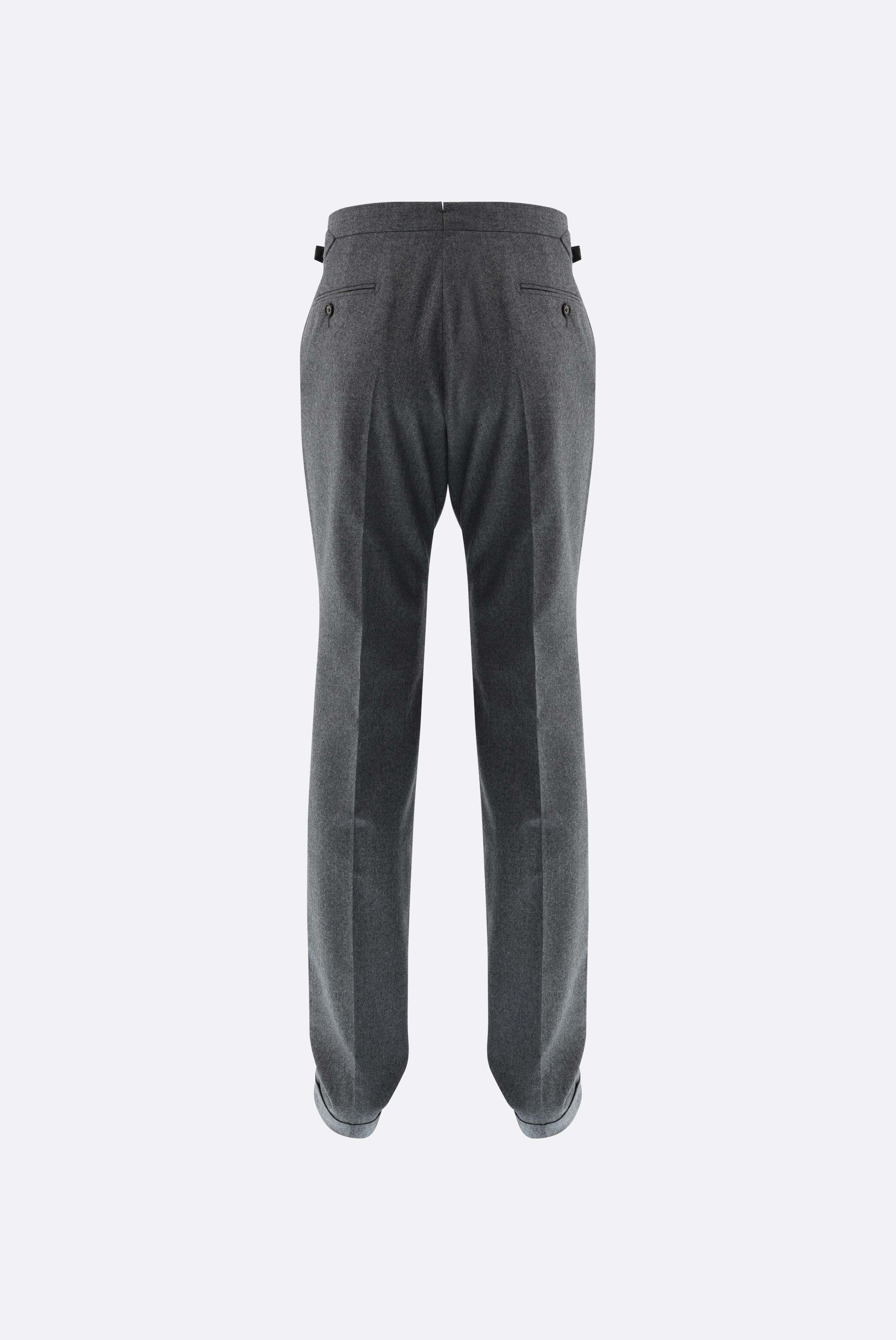 Hose aus Wolle mit Bundfalte günstig online kaufen