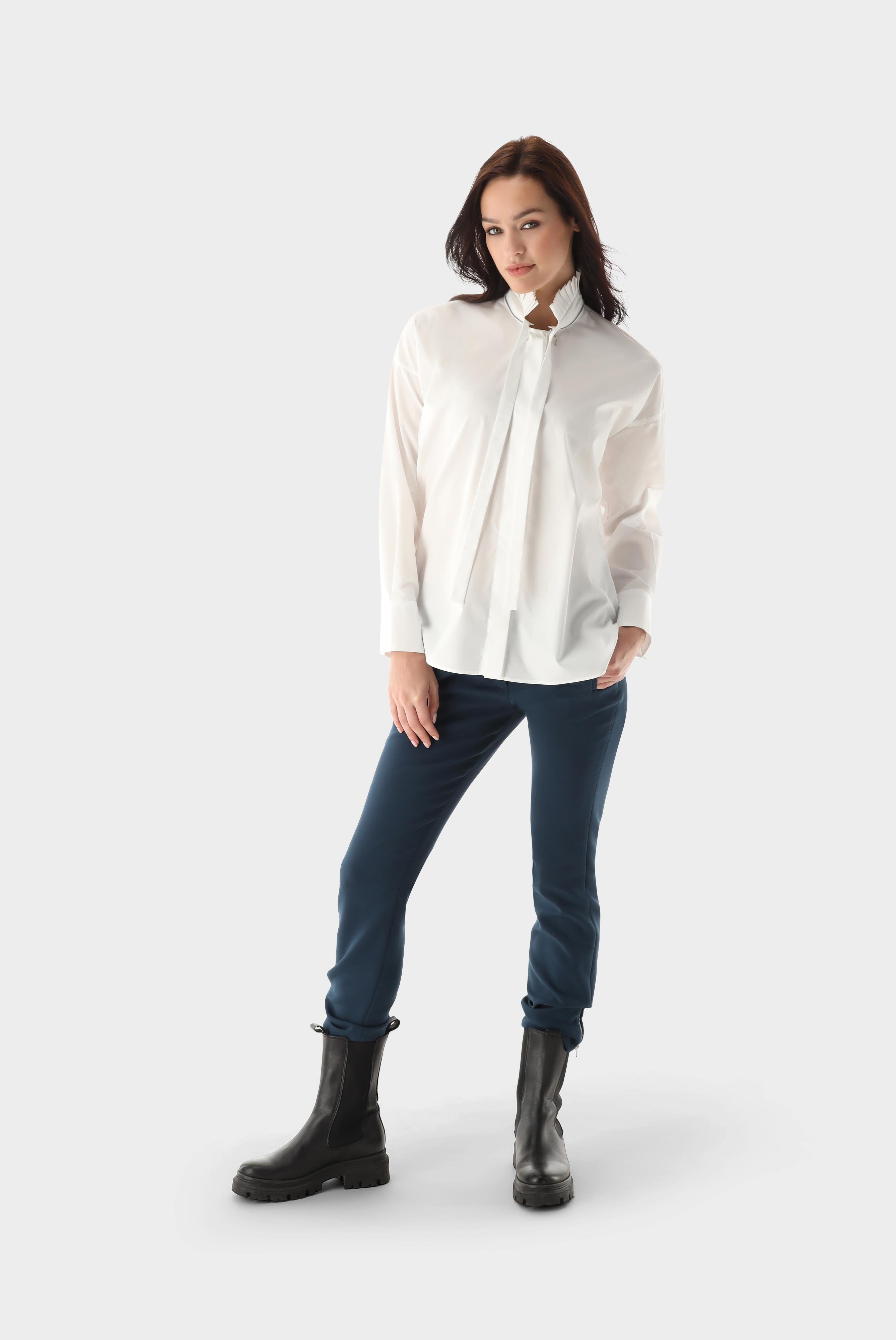 Business Blouses+Shirt with stand up collar and zip+05.528D..130648.000.32