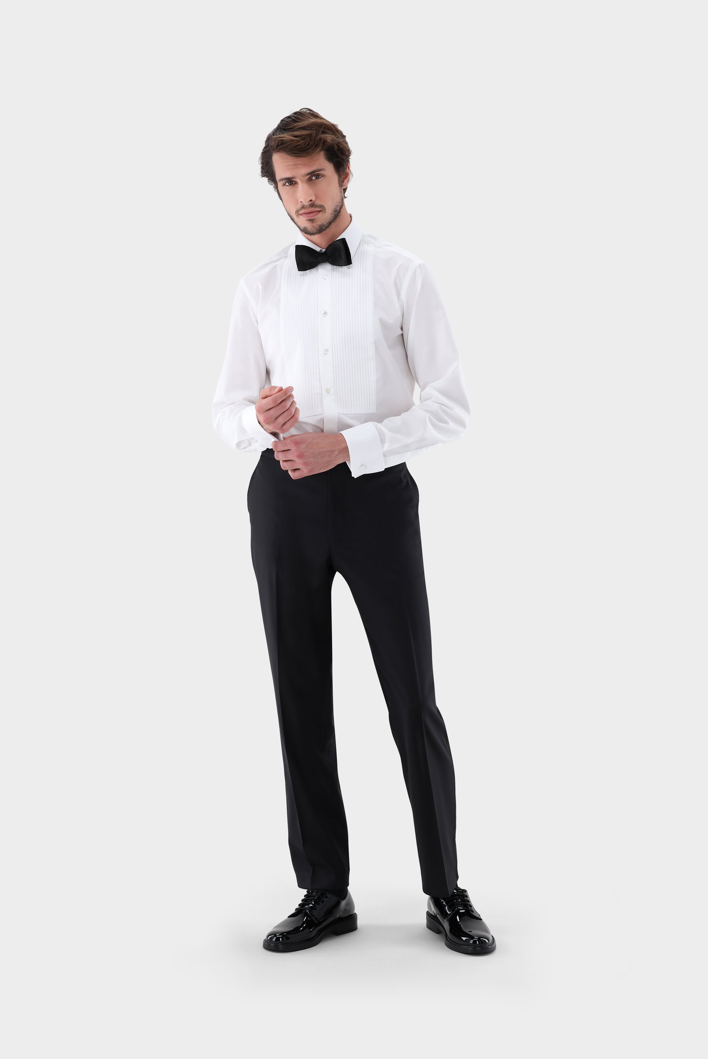 Áo sơ mi tuxedo có mặt xếp ly dáng Tailor Fit
