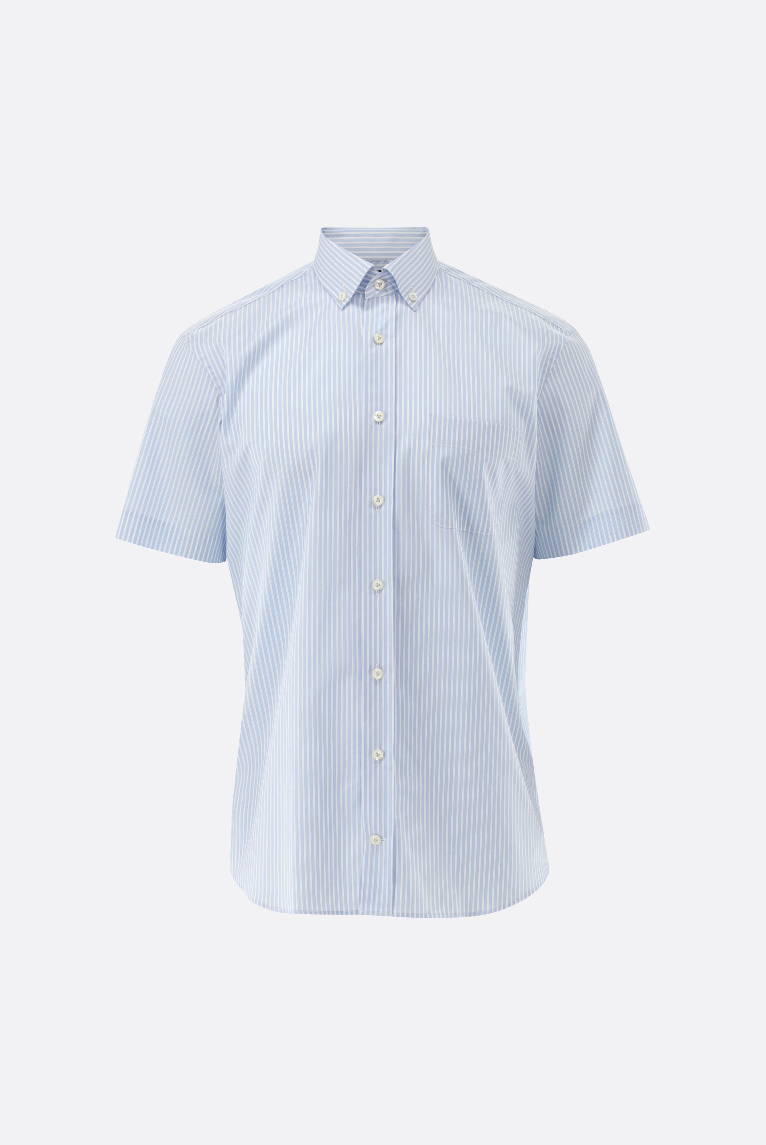 Gestreiftes Kurzarm Hemd mit Button Down
