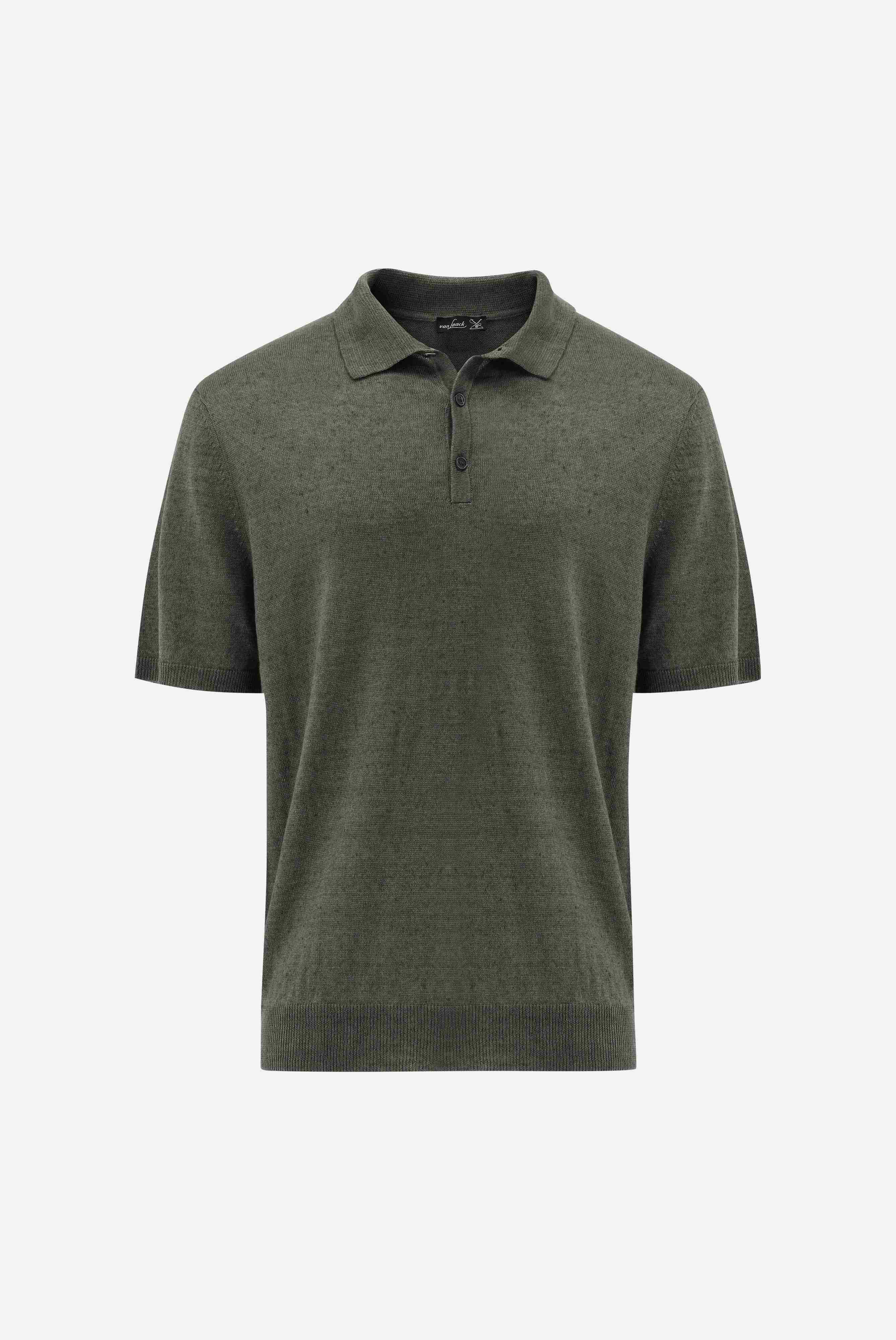 Poloshirt gestrickt aus Leinen günstig online kaufen