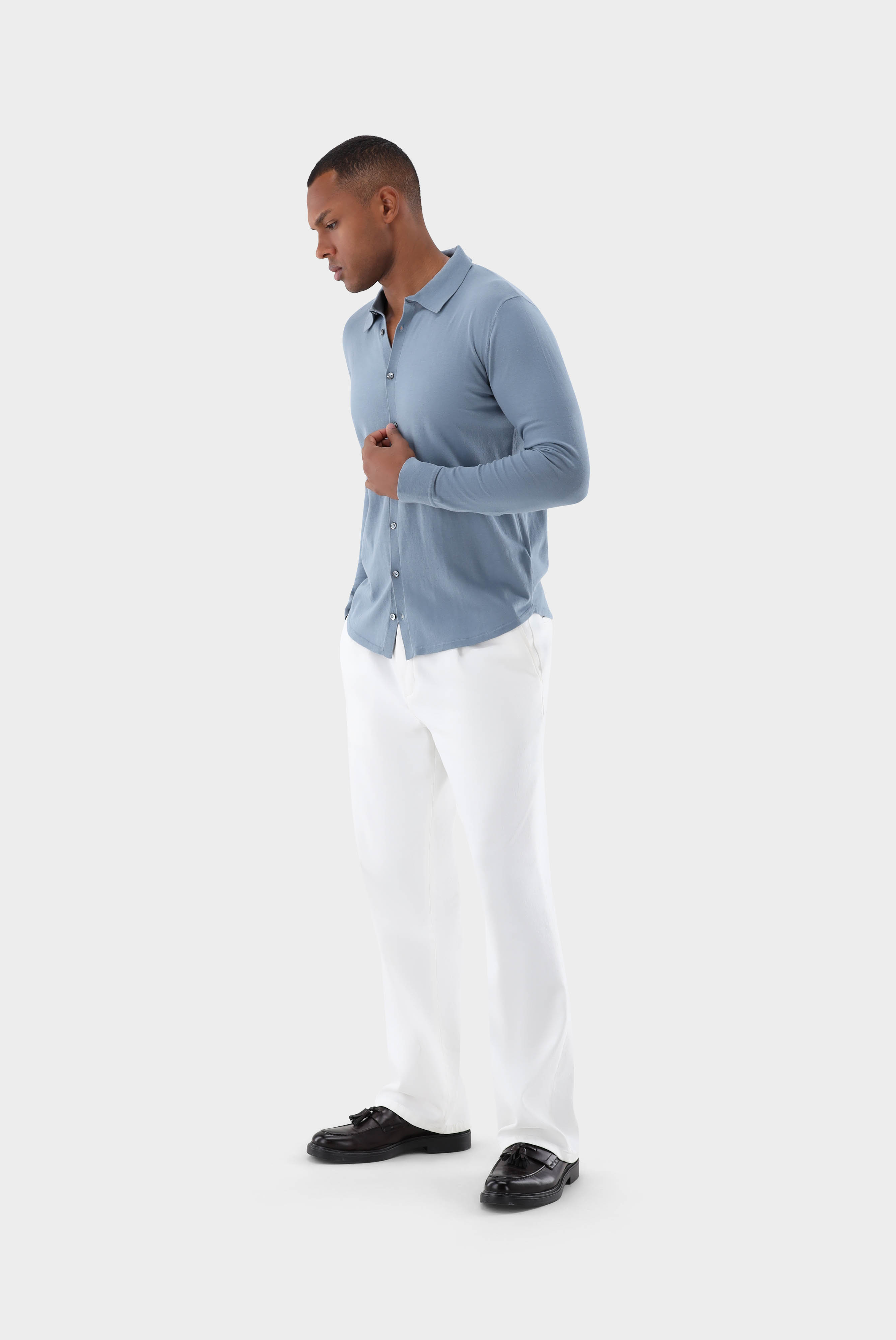 Strick Hemd aus Air Cotton günstig online kaufen