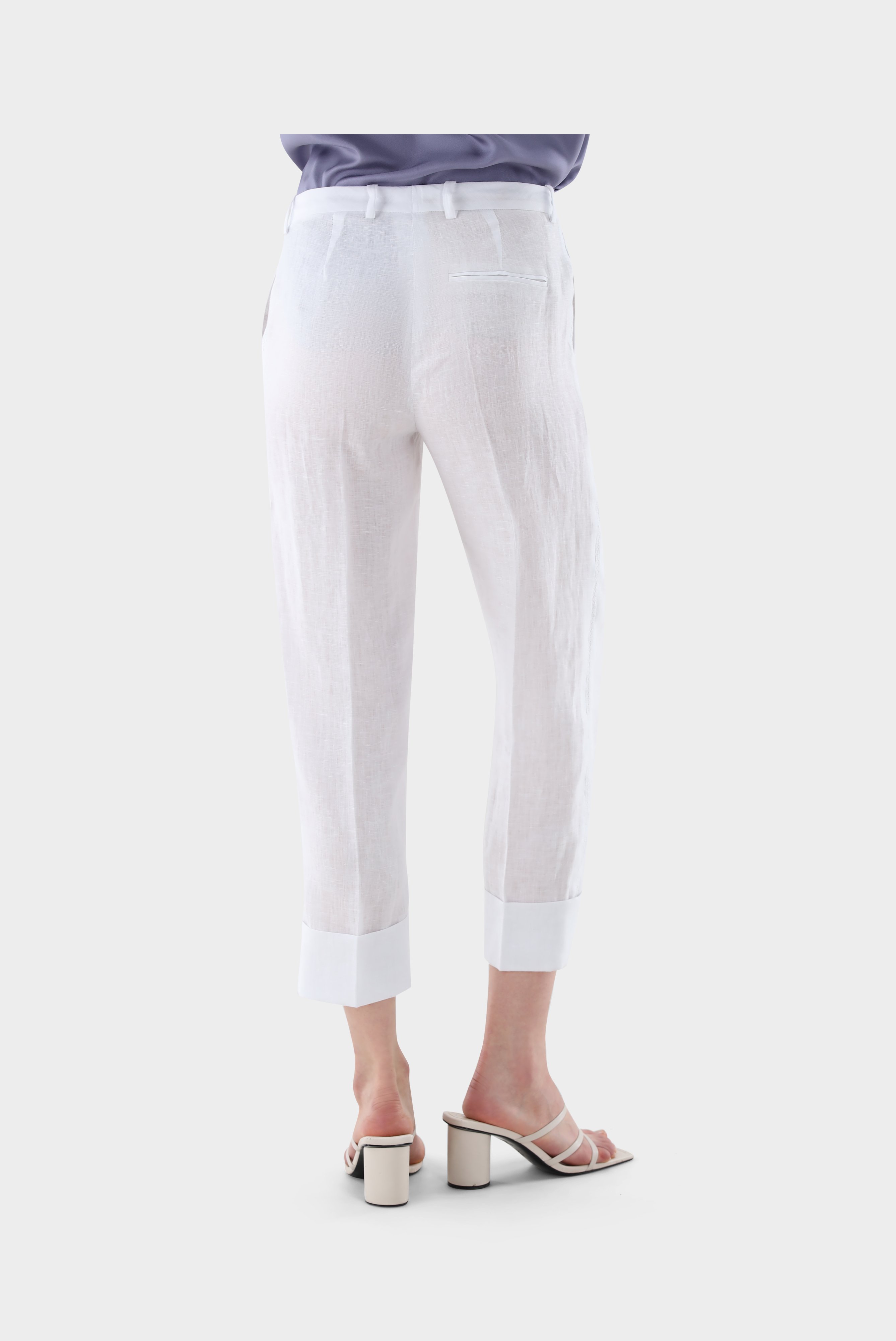 Jeans & Trousers+Linen Pants with Lace+05.657V.91.H50555.000.32