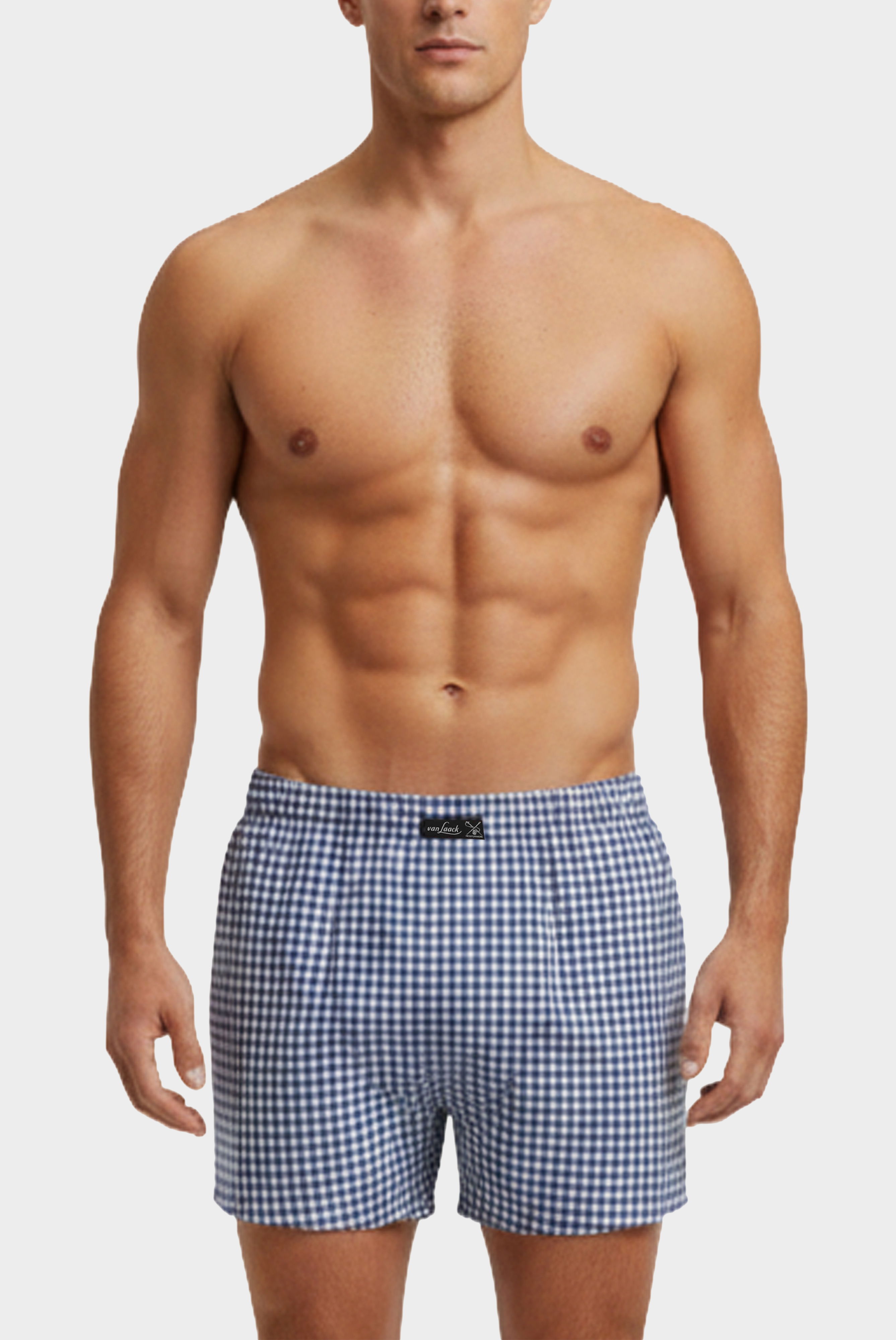 Popeline Boxershorts mit Vichy-Karo