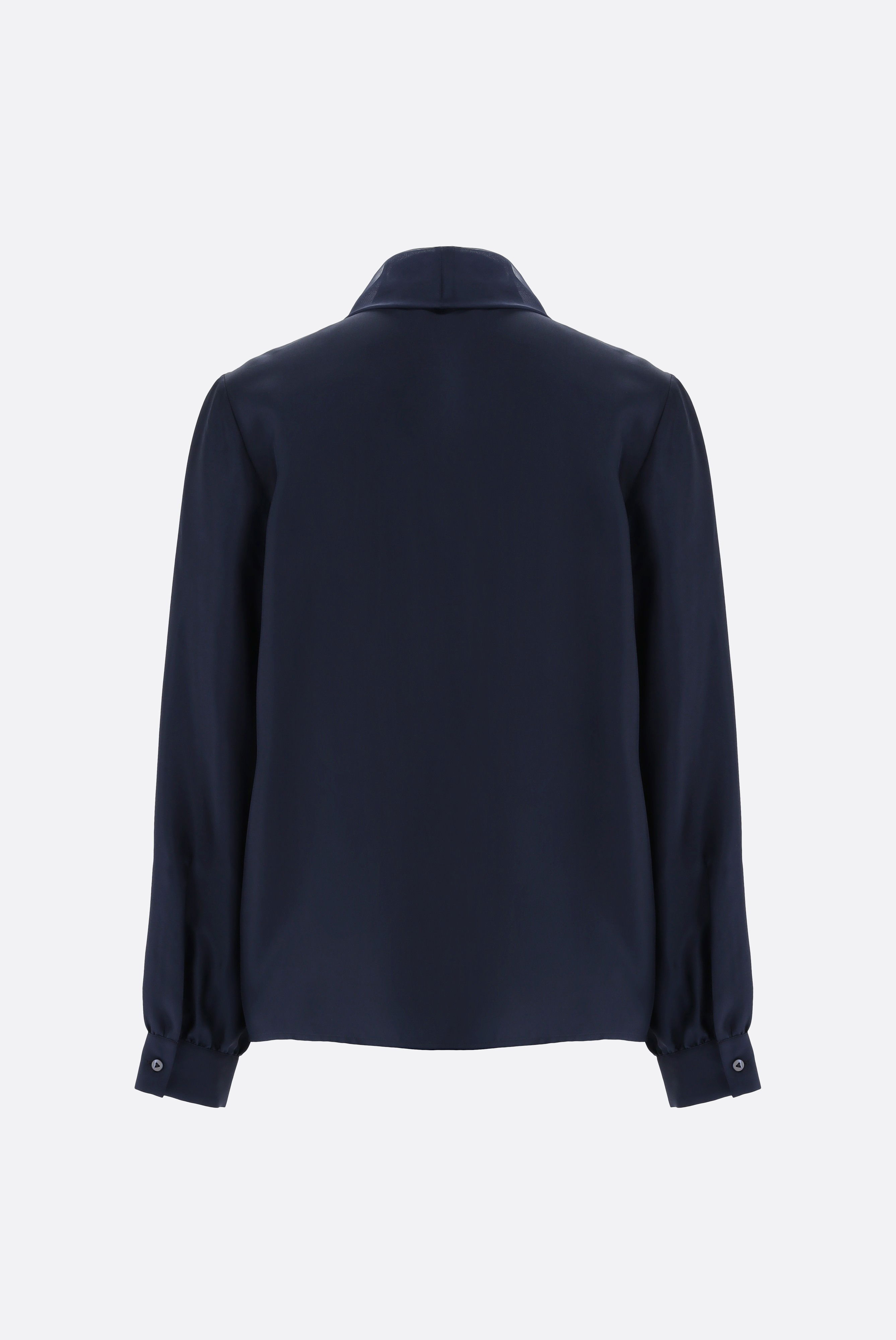 Seidenbluse mit Schluppe Boxy Fit günstig online kaufen