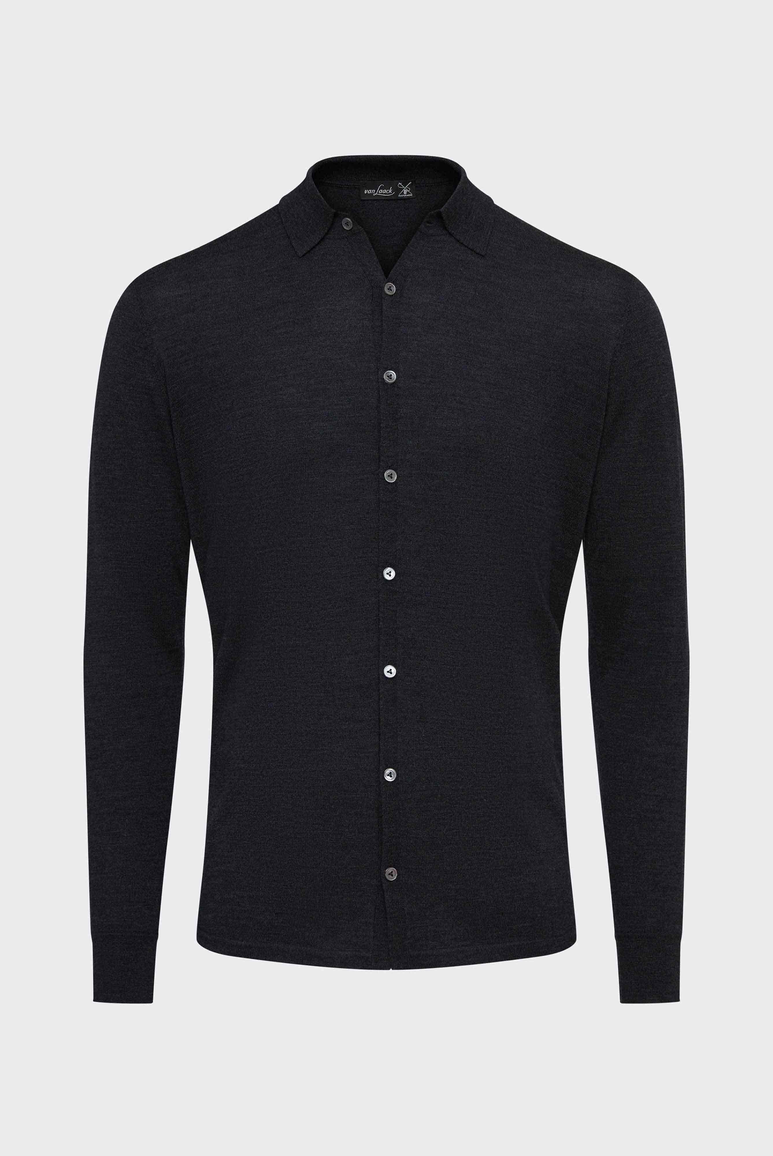 Strickhemd aus ultrafeiner Merinowolle