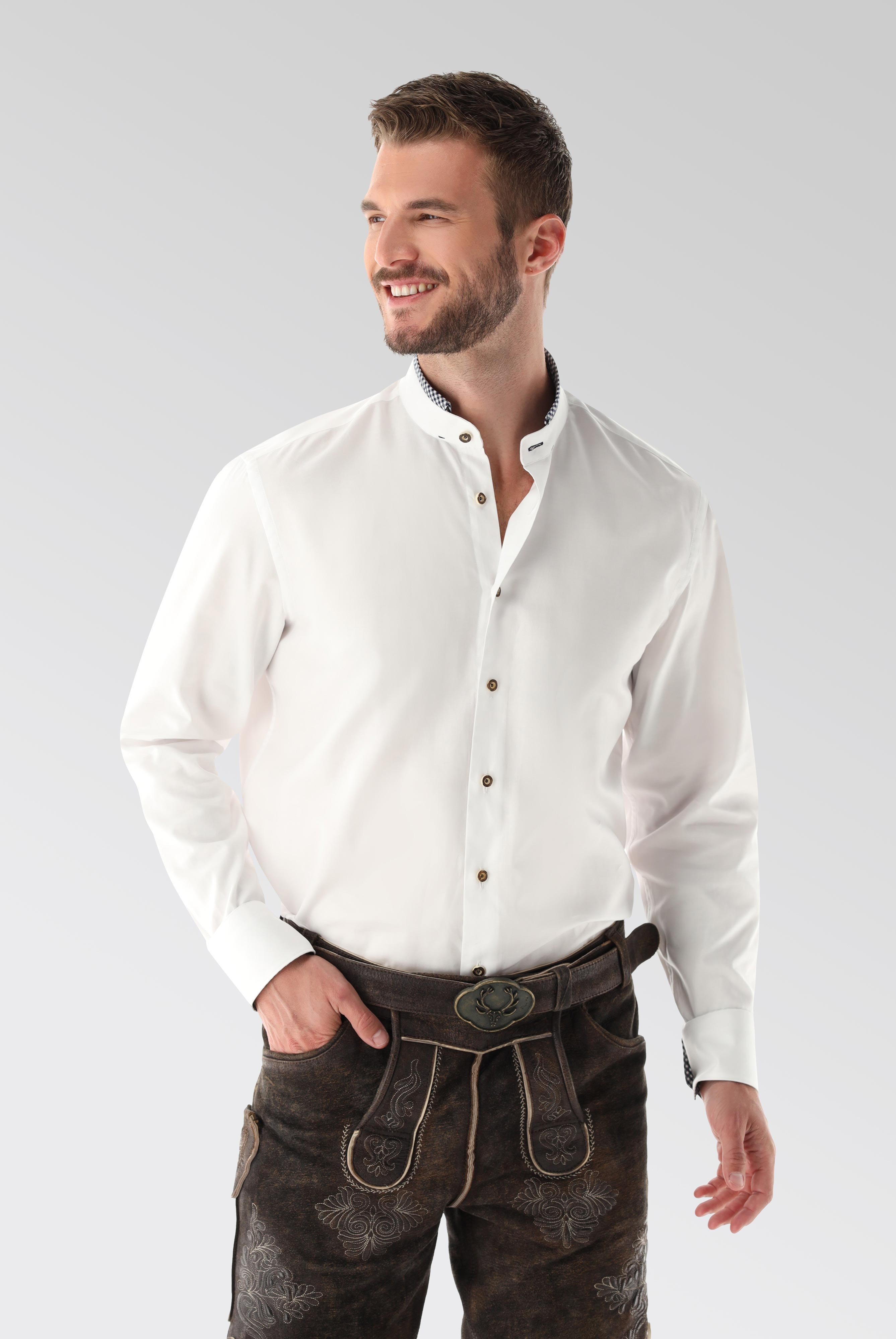 Festliche Hemden+Oxford Trachtenhemd mit Farbdetail Tailor Fit+20.2081.8Q.150251.007.39