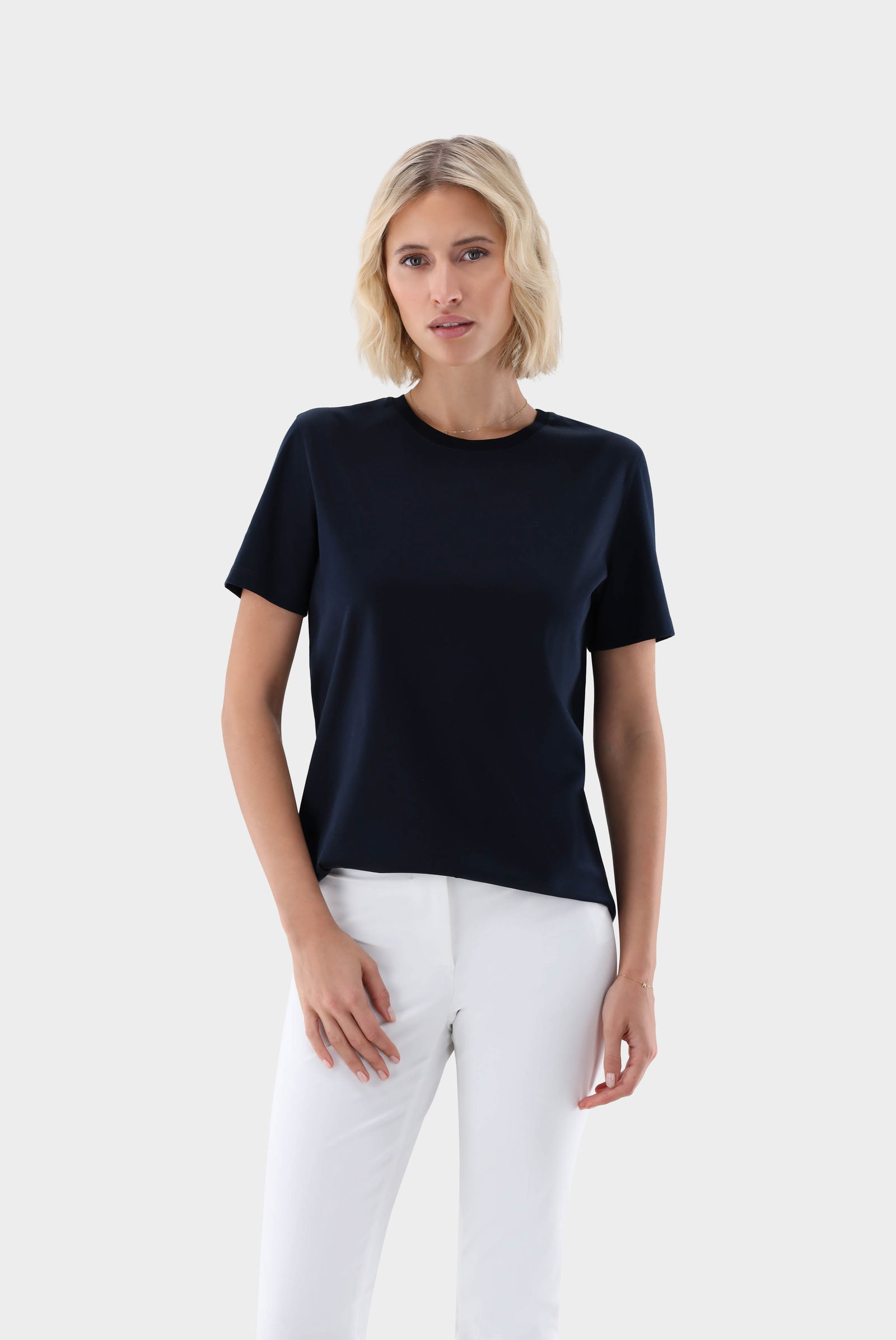 Urban Jersey Wide Neck T-Shirt | van Laack