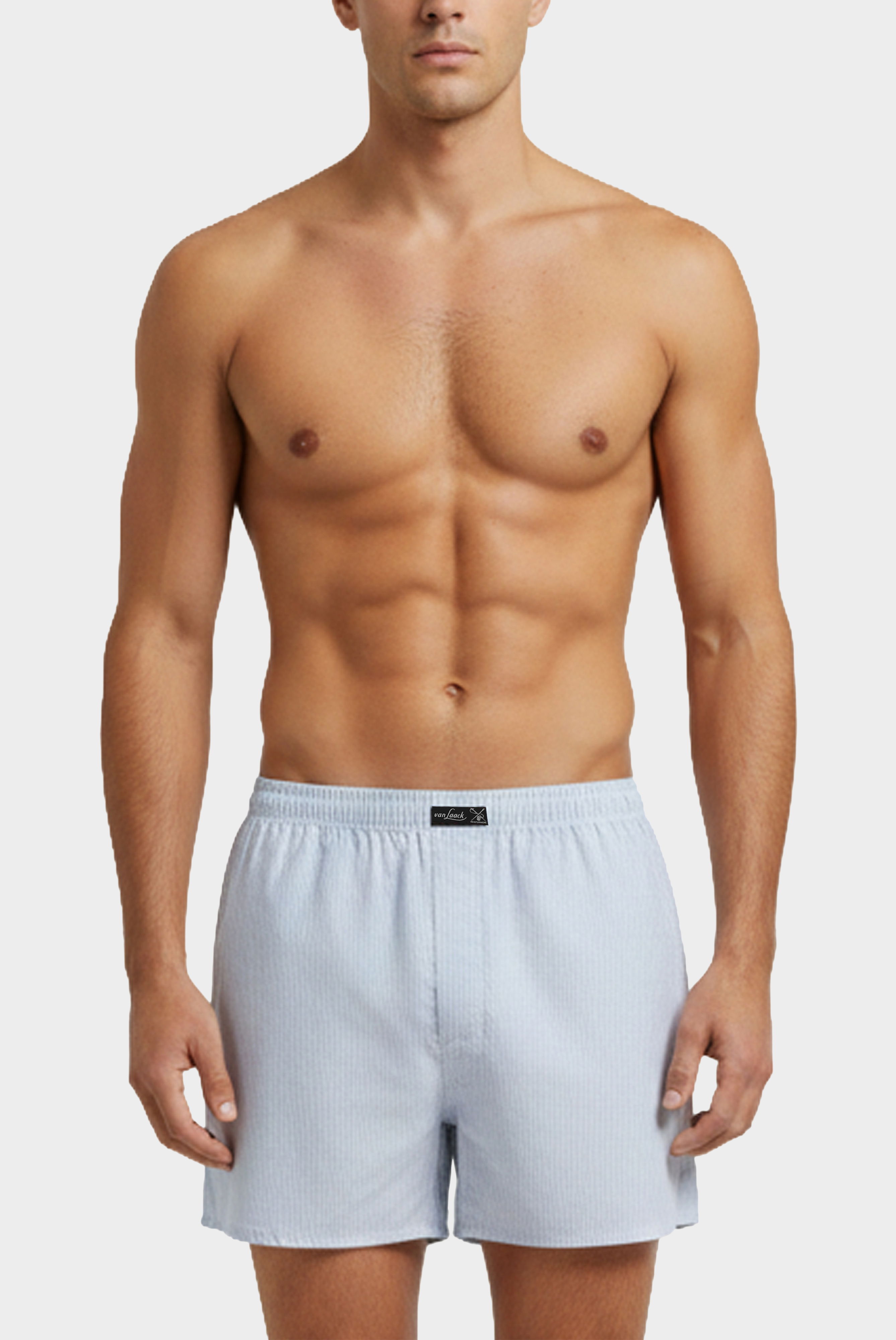 Oxford Boxer shorts finely striped