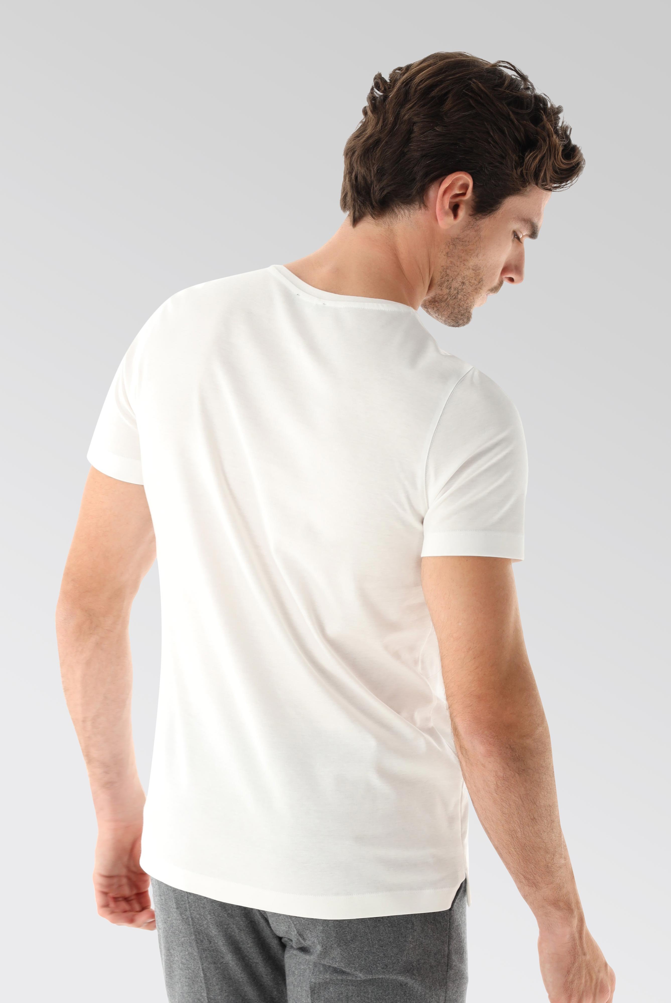 T-Shirts+Swiss Cotton Jersey V-Neck T-Shirt+20.1715.UX.180031.000.XL