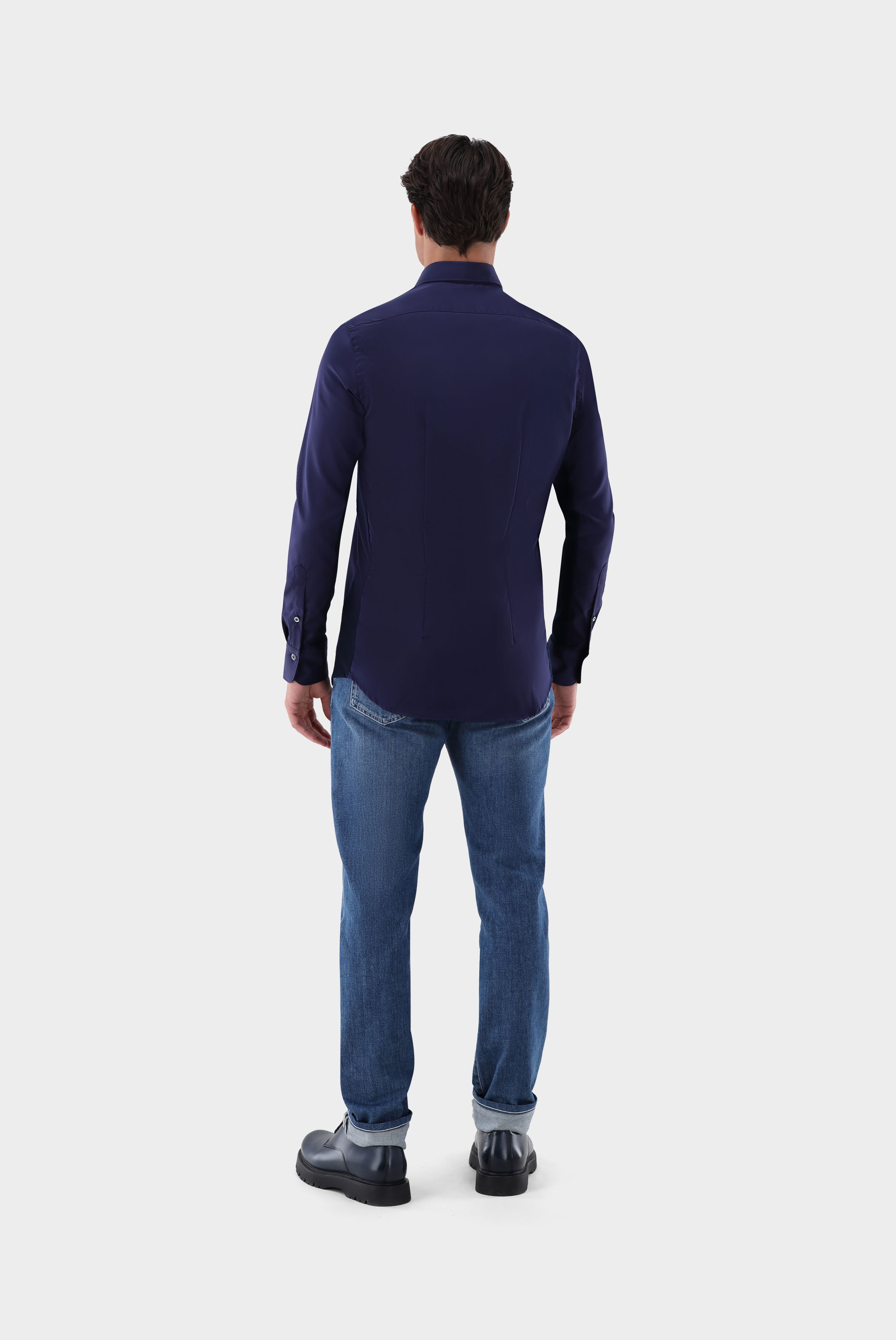 Bügelleichte Hemden+Bügelfreies Hybridshirt mit Jerseyeinsatz Slim Fit+20.2553.0F.132241.790.42