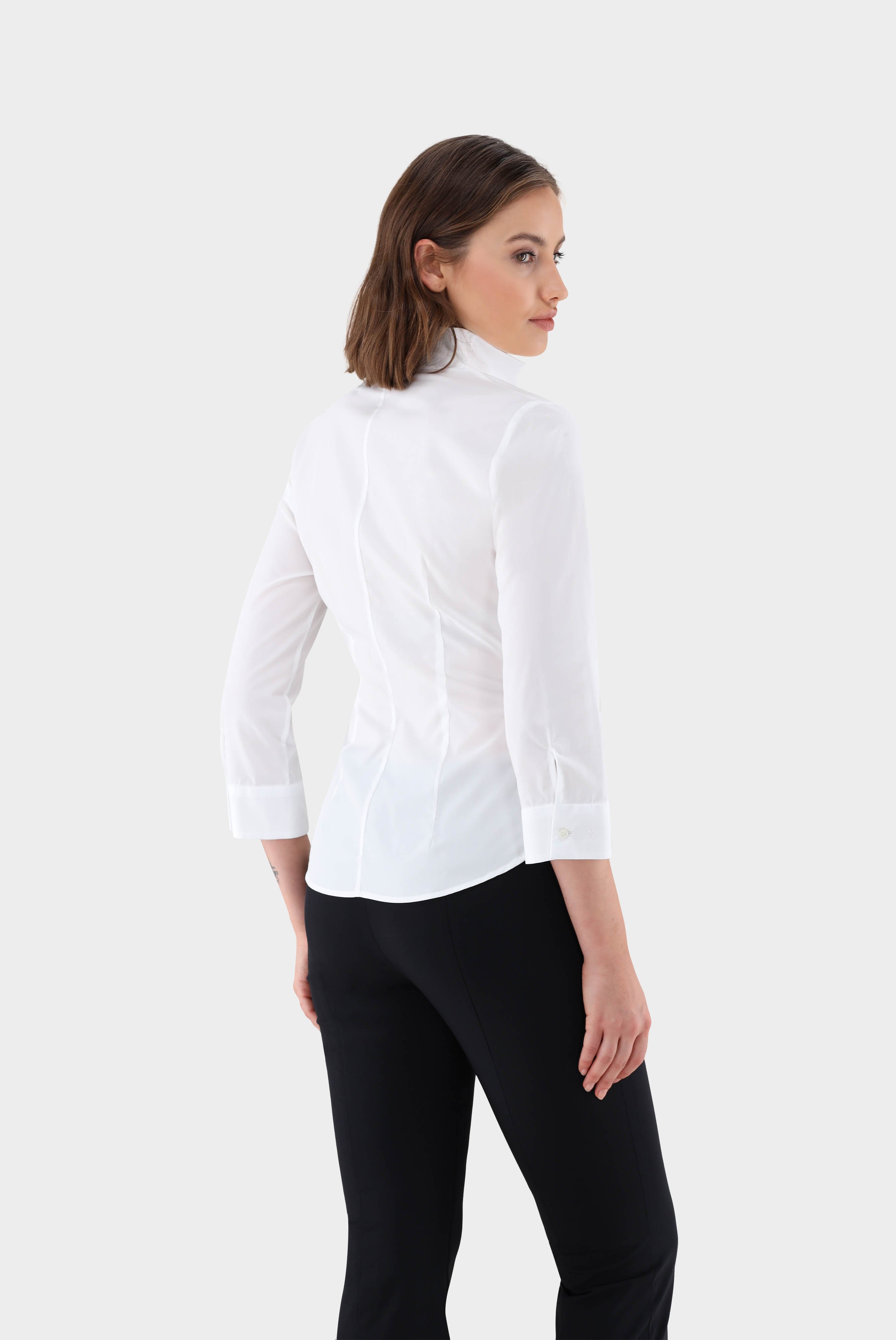 Business Blouses+Hybrid Blouse with Side Jersey Insert+05.519E.18.160049.000.36