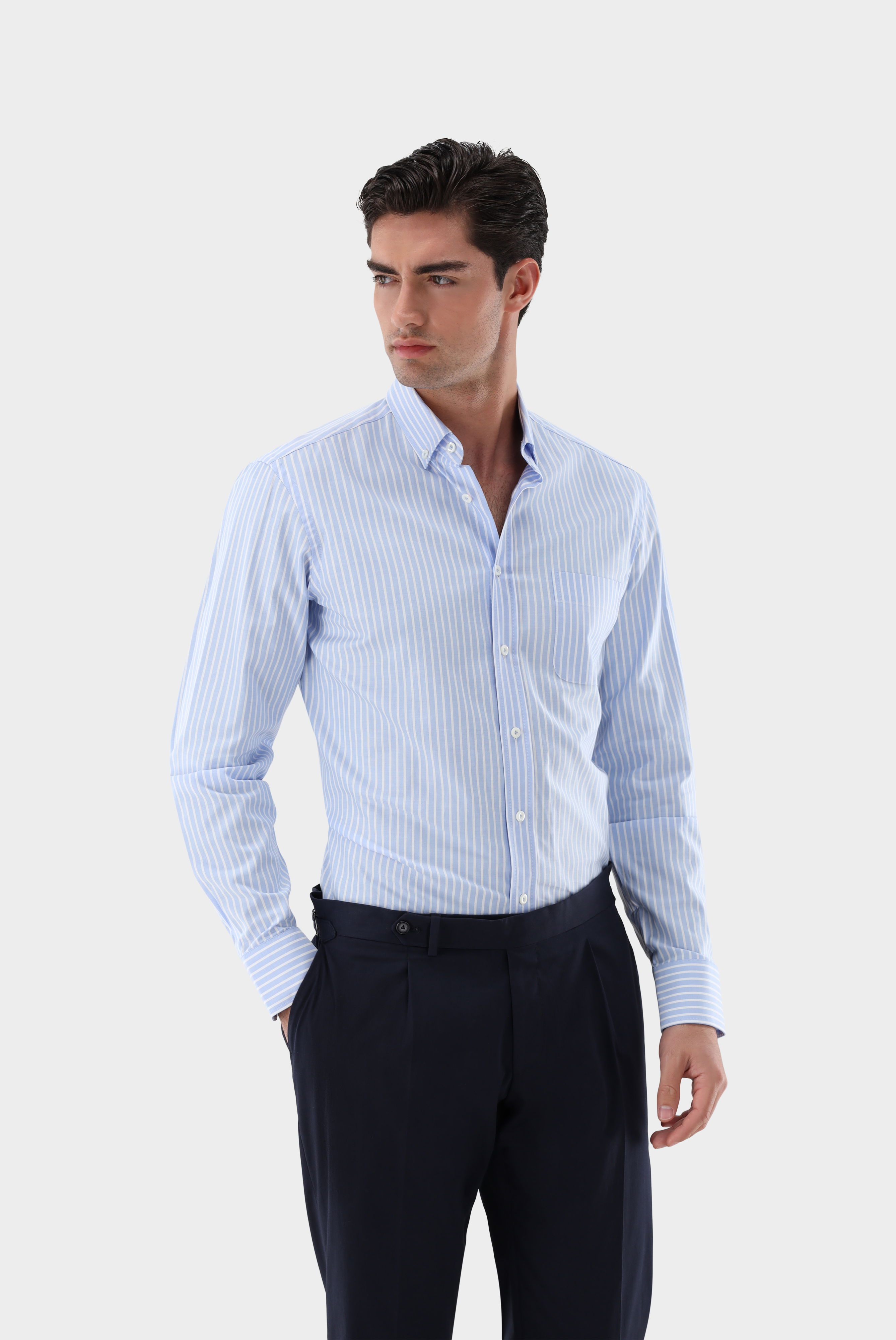 Oxfordhemd gestreift Slim Fit