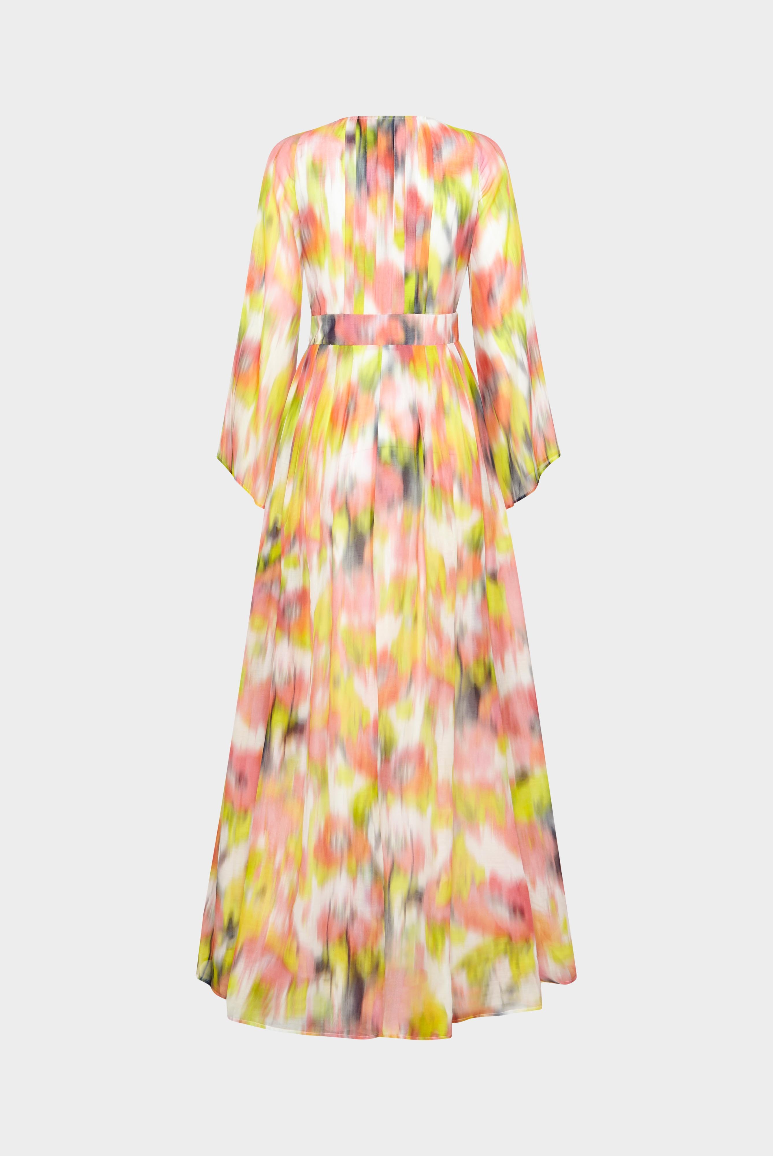 Dresses & Skirts+Silk Voile Blend Floral Print Maxi Slip-on Dress+05.657J..172154.925.34