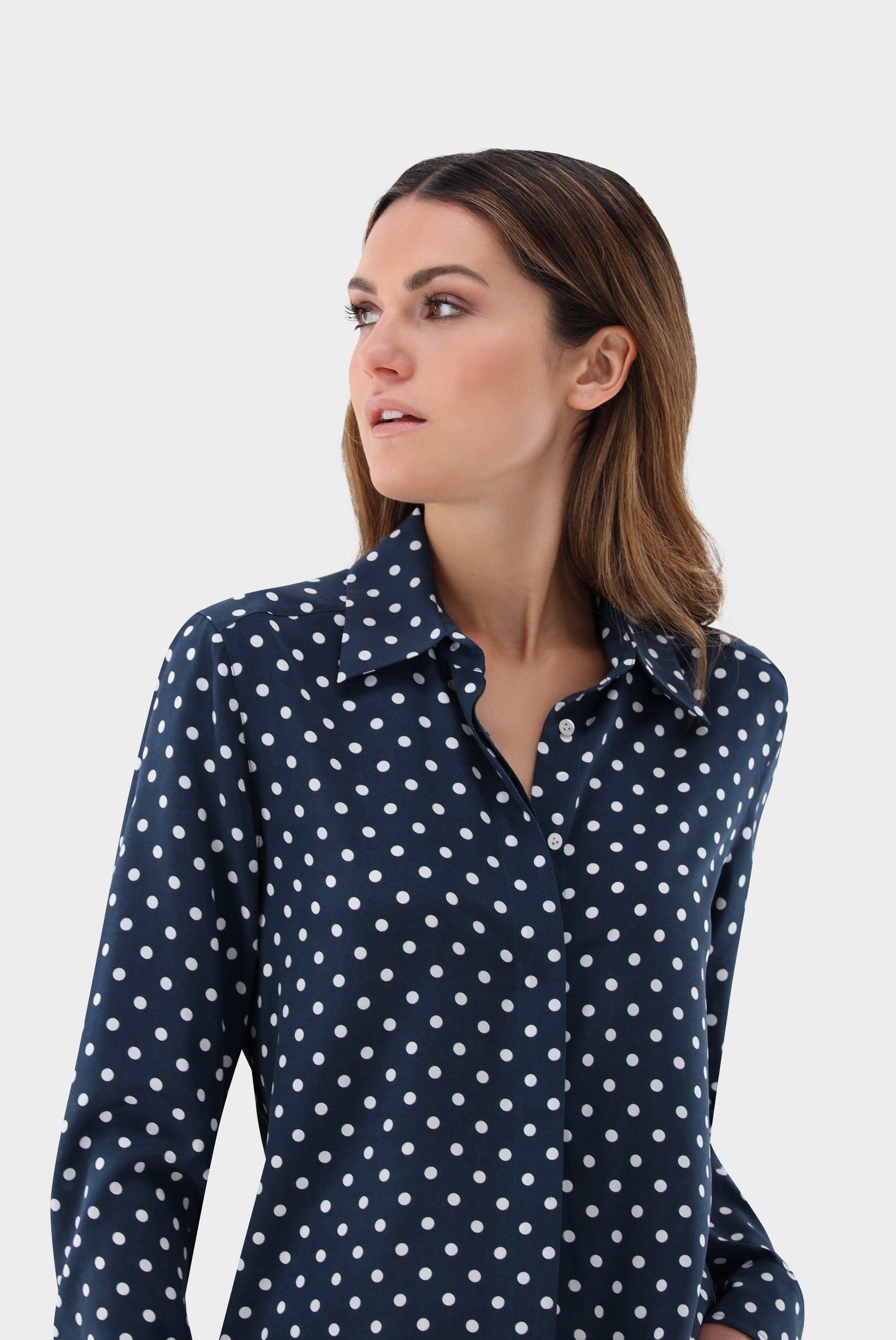 Casual Blouses+Shirt Blouse with Dot Print+05.527O.74.Z20092.780.34
