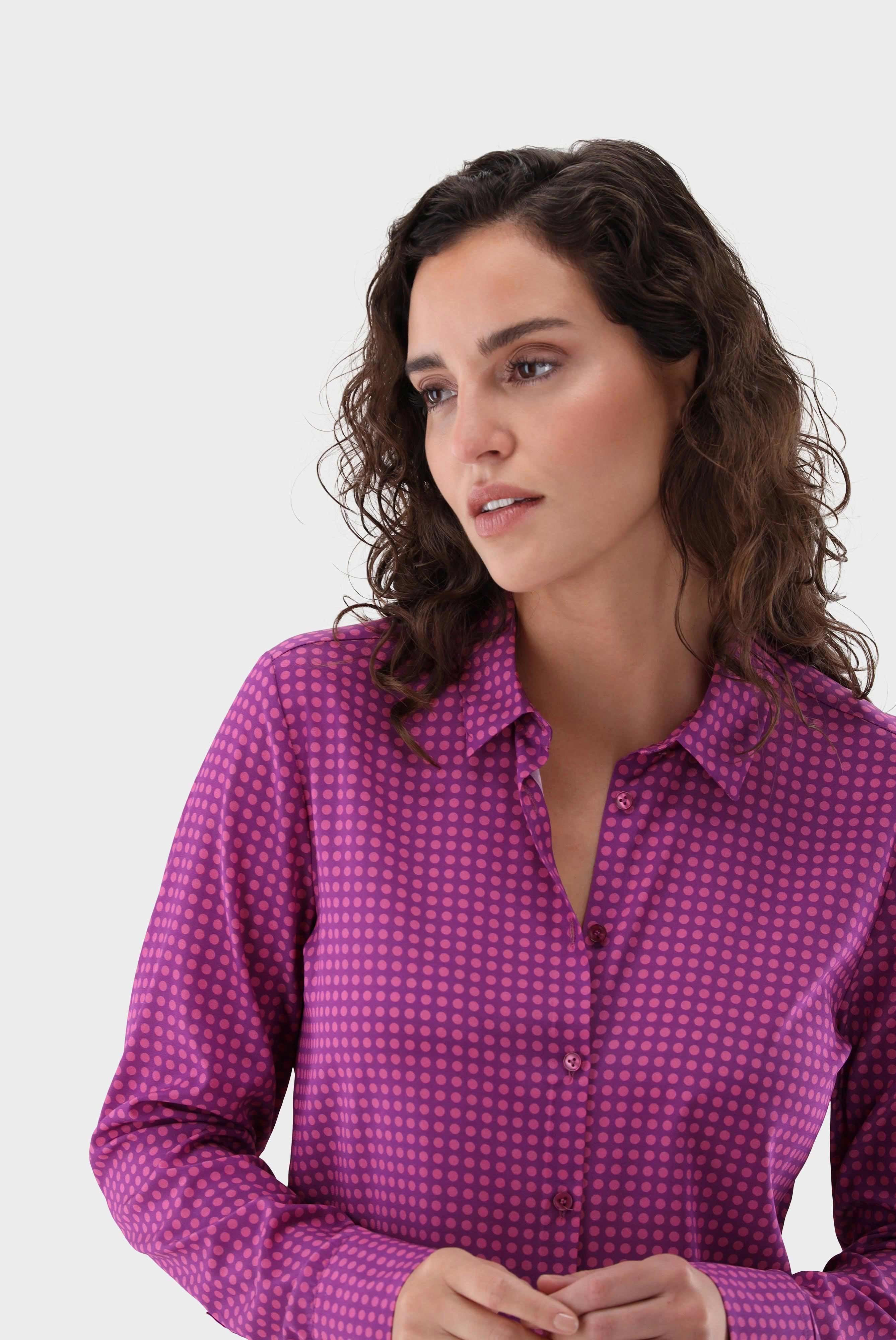 Casual Blouses+Fitted Shirt with Silk and Stretch+05.511Z..170625.676.34
