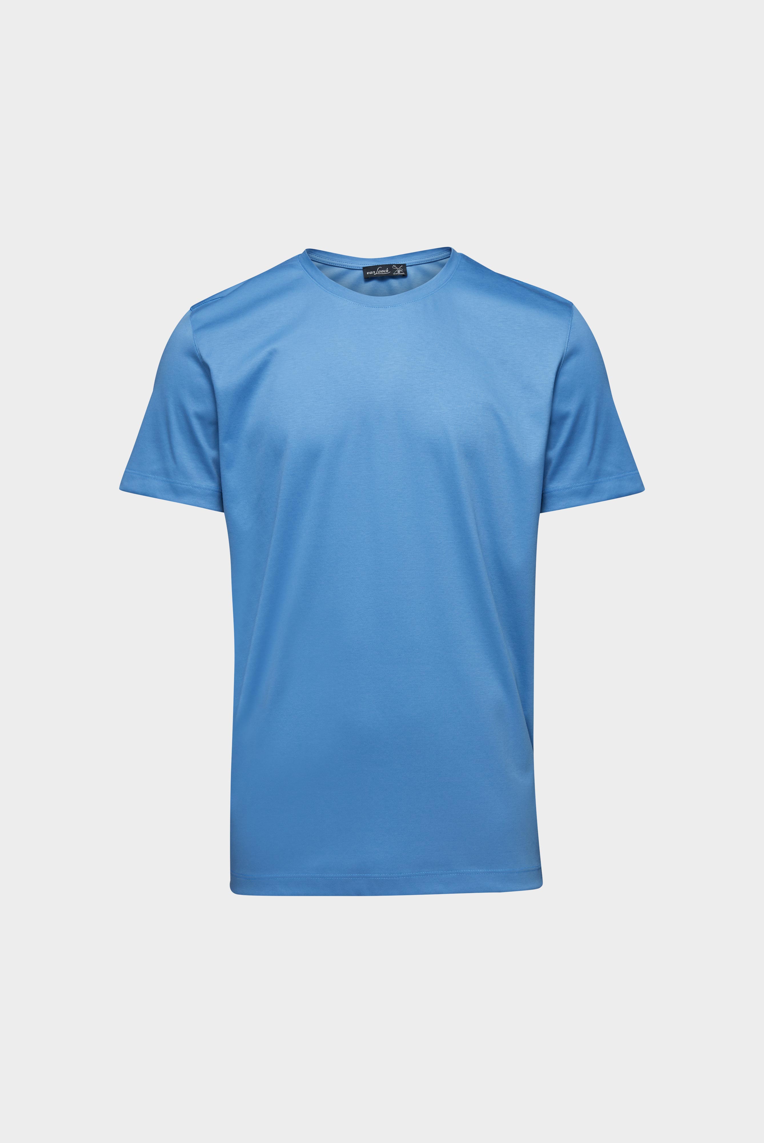 T-Shirt aus Schweizer Baumwolle mit Rundhals Slim Fit