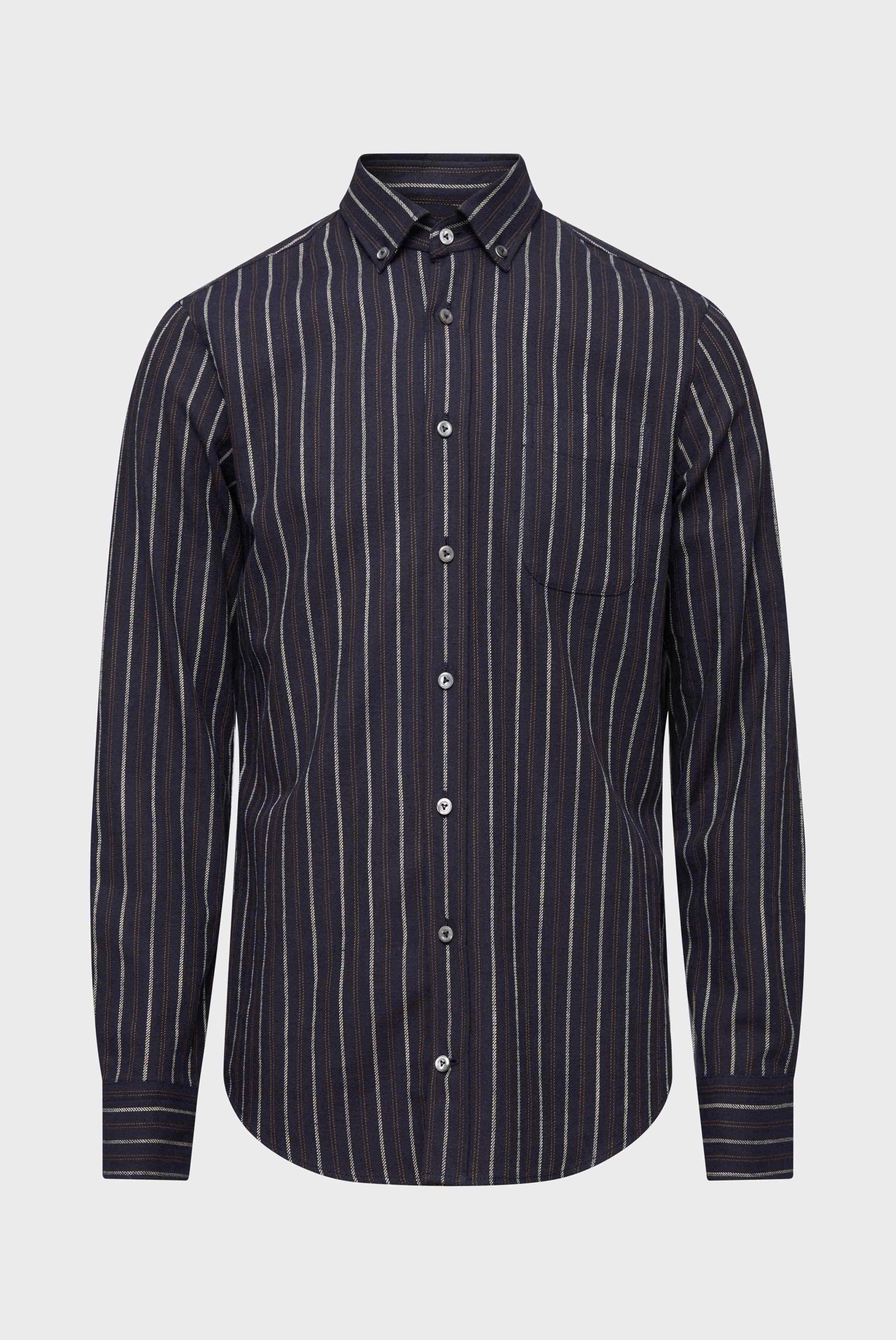 Casual Shirts+Structured Shirt with Stripes Slim Fit+20.2012.9V.156578.790.38