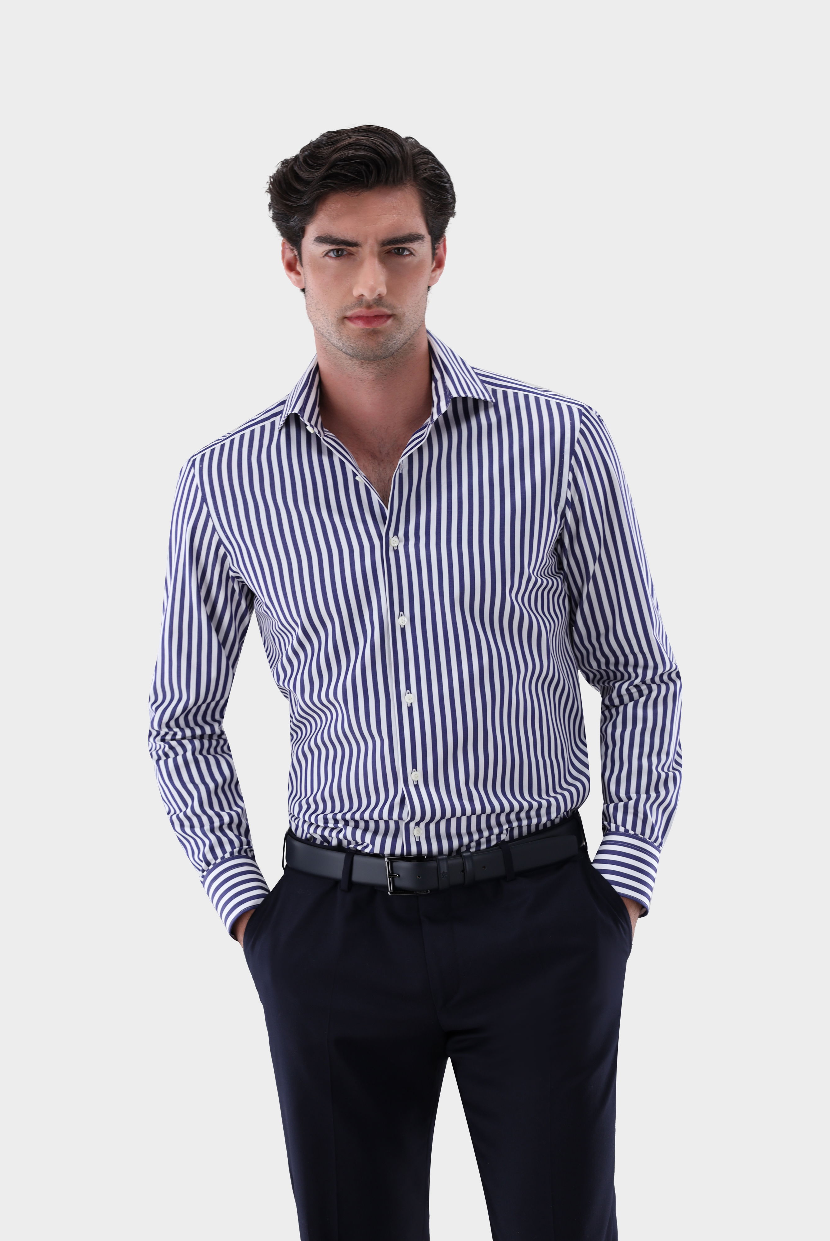 Businesshemd aus Twill Slim Fit