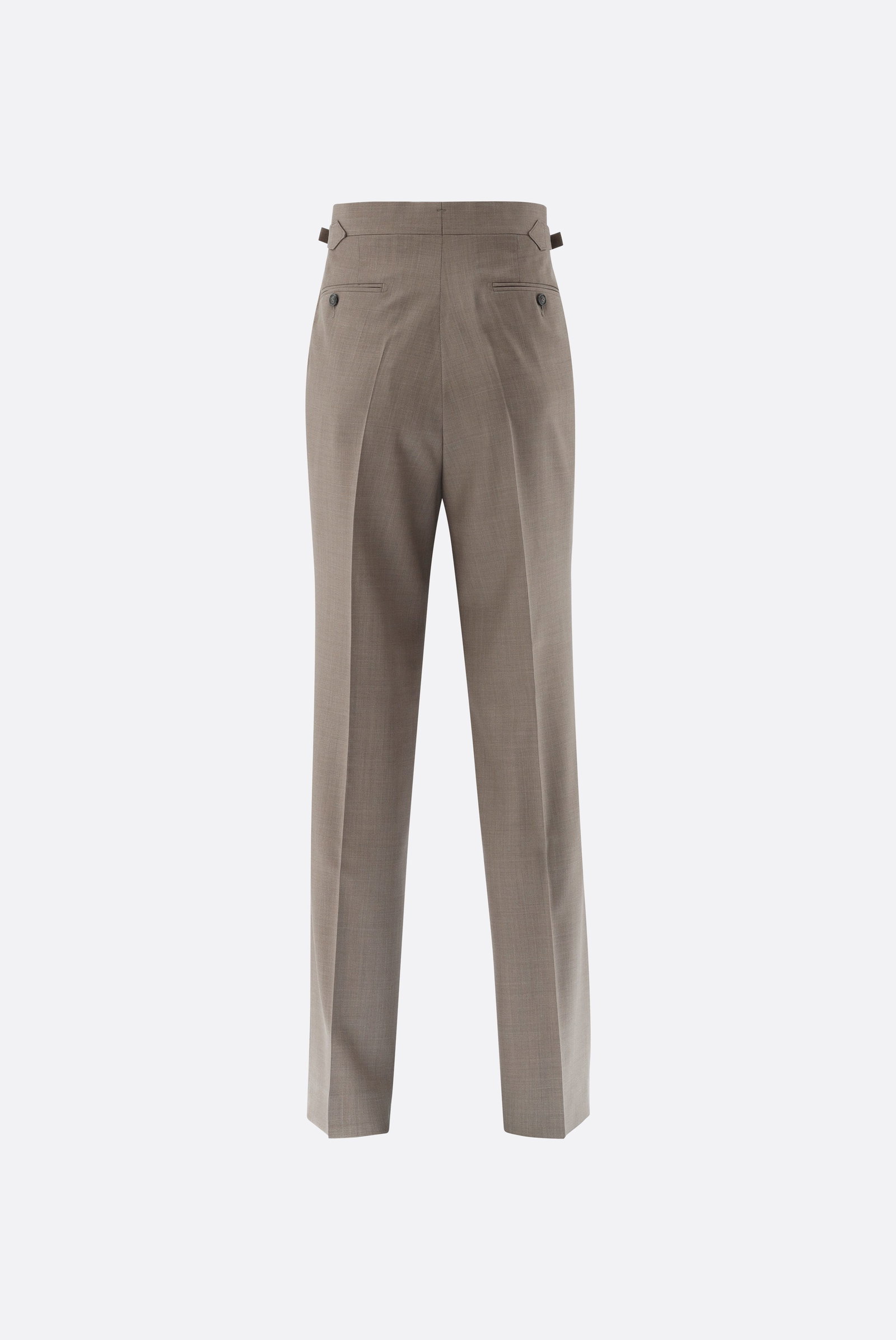 Wool trousers with high waist and wide leg | van Laack