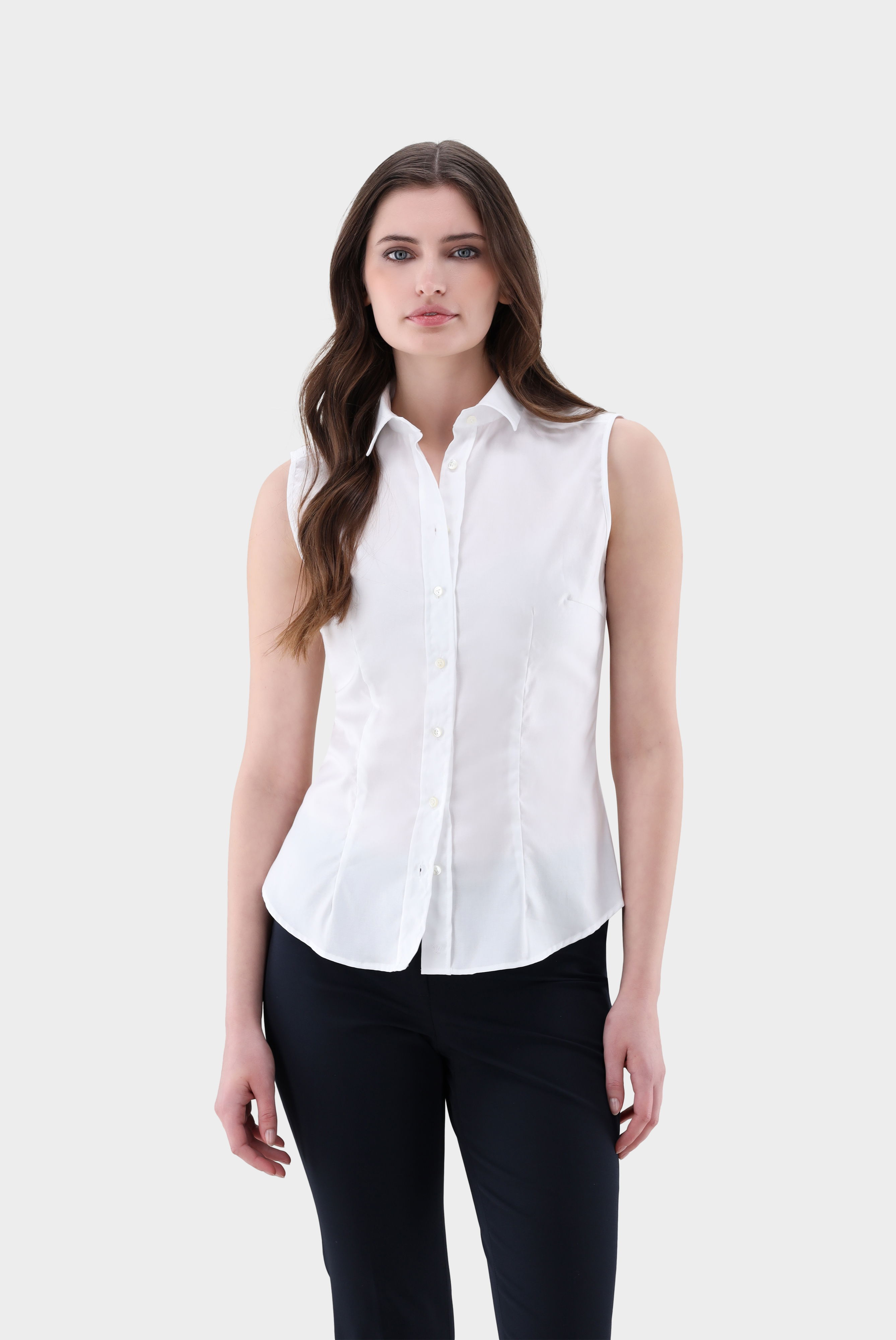 Hemdbluse ärmellos aus Natte