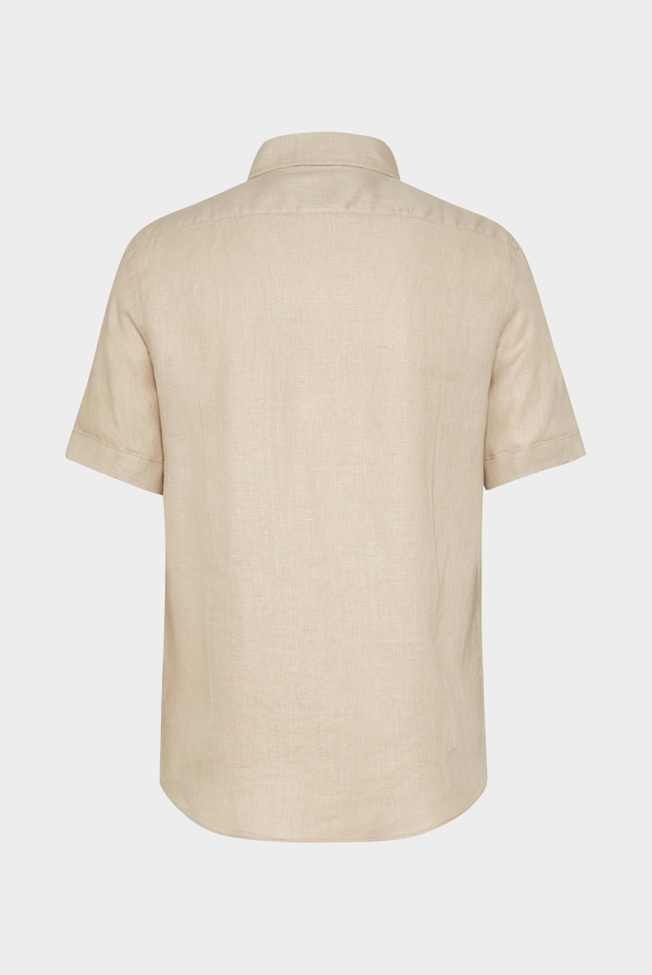 Kurzarm Hemden+Kurzarm-Hemd aus Leinen in kastiger Passform+20.2035.P8.150555.130.42