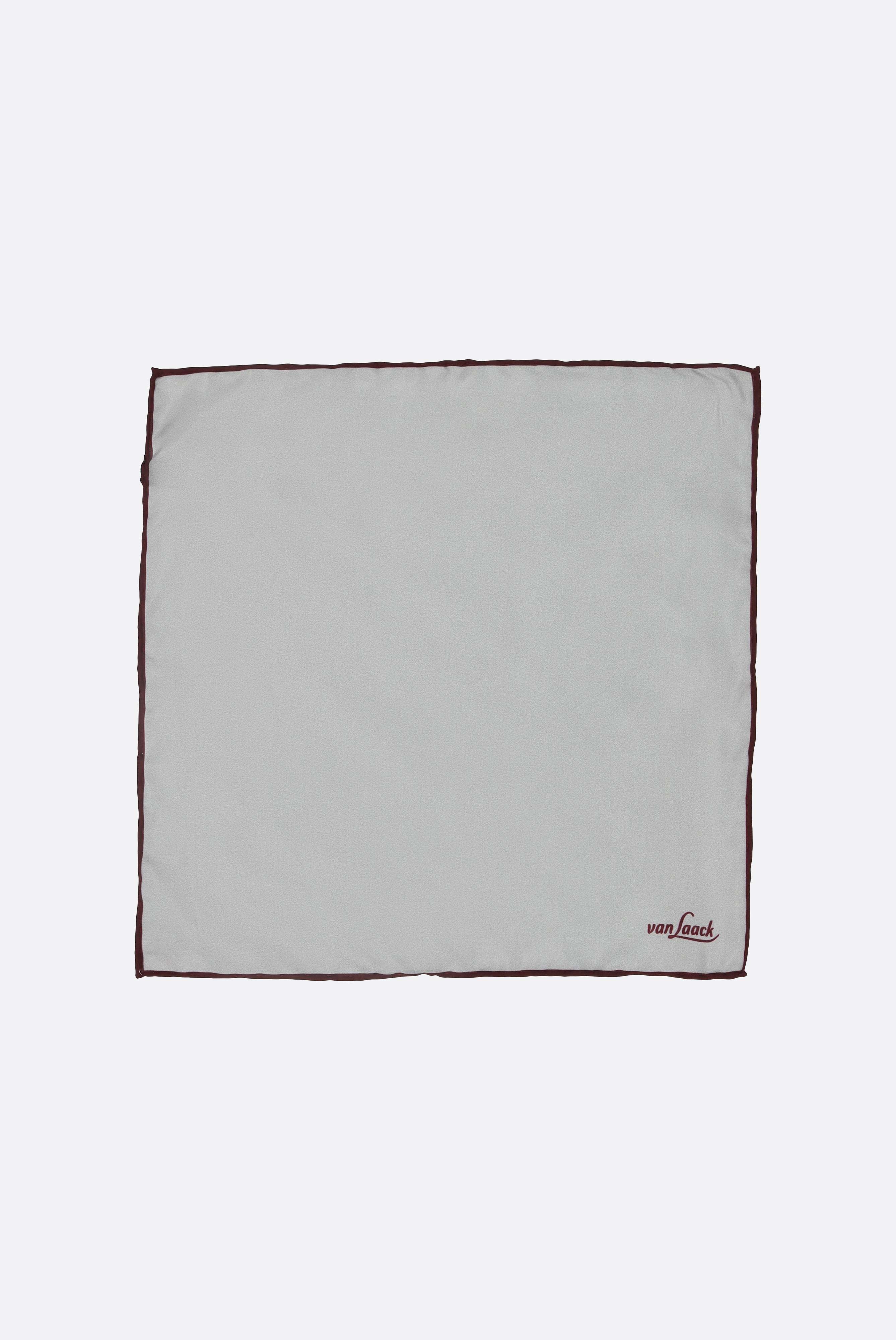 Einstecktuch aus Seide mit Kontrastrahmen