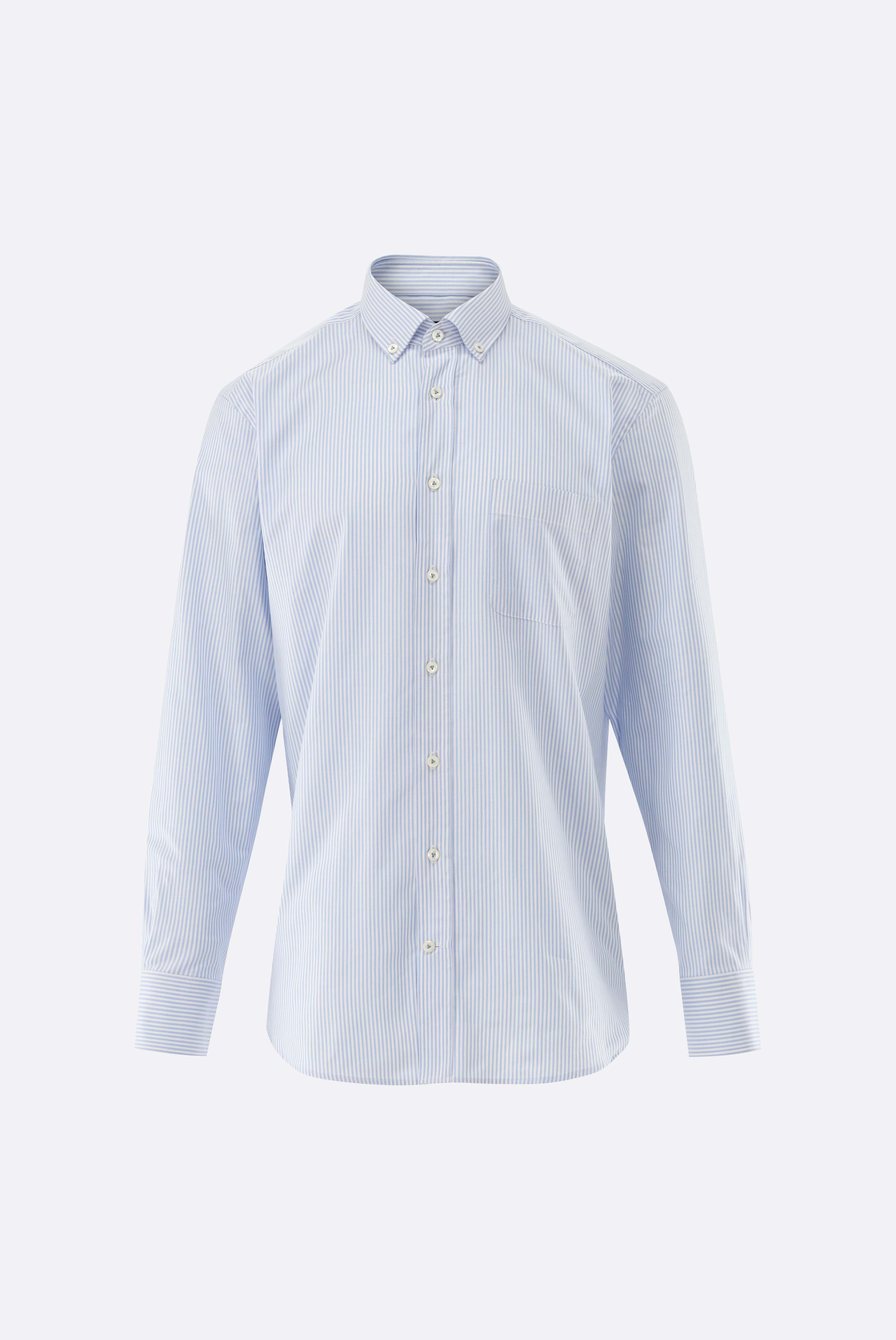 Gestreiftes Oxfordhemd mit Button-Down Comfort Fit