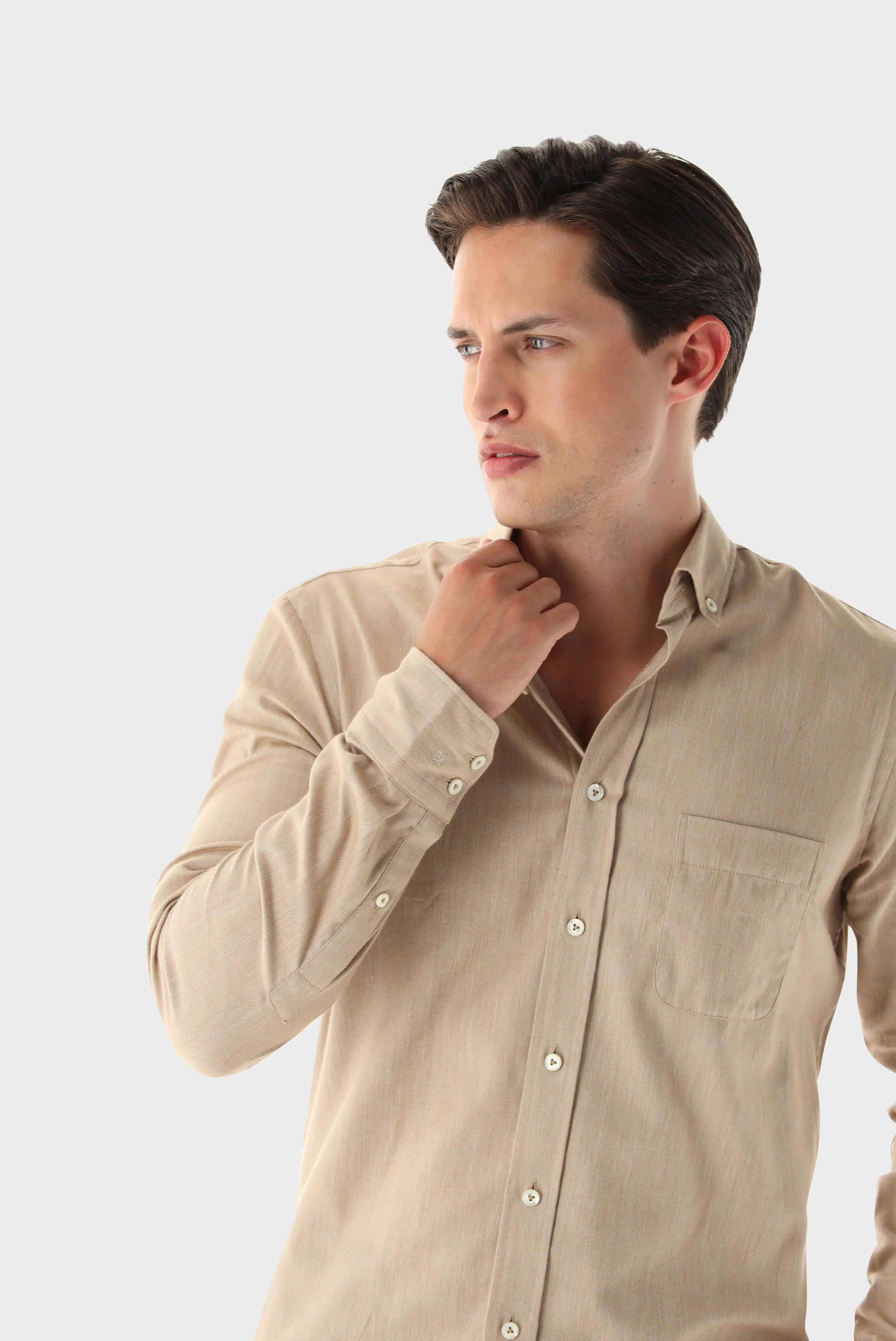 Casual Shirts+Button-Down Flanell Shirt Tailor Fit+20.2013.9V.155045.130.38