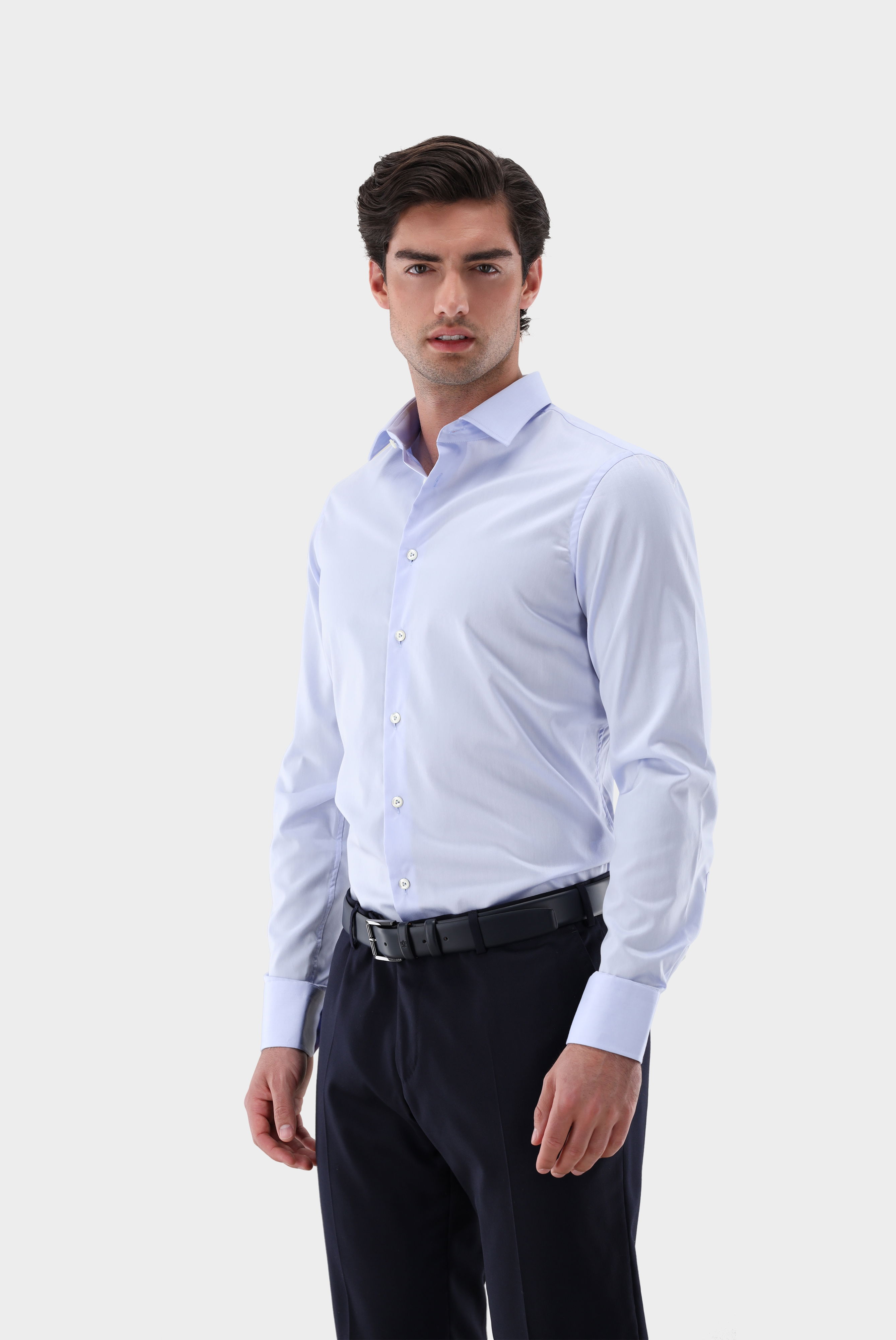 Twill-Hemd bügelfrei Slim Fit