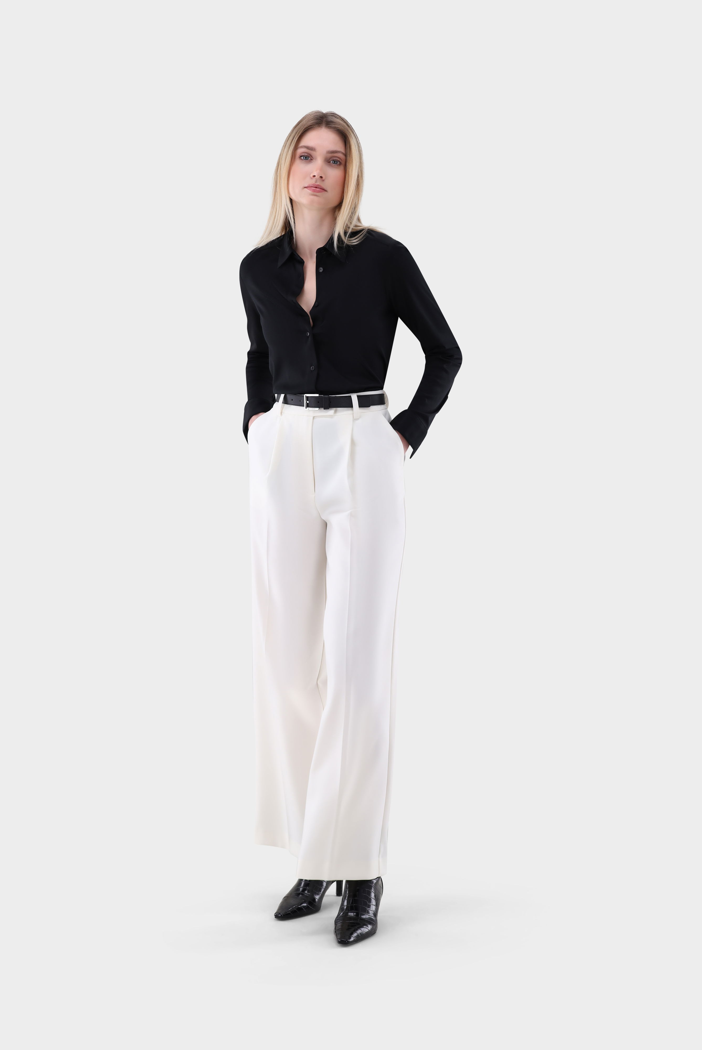 Jersey Hemdbluse günstig online kaufen