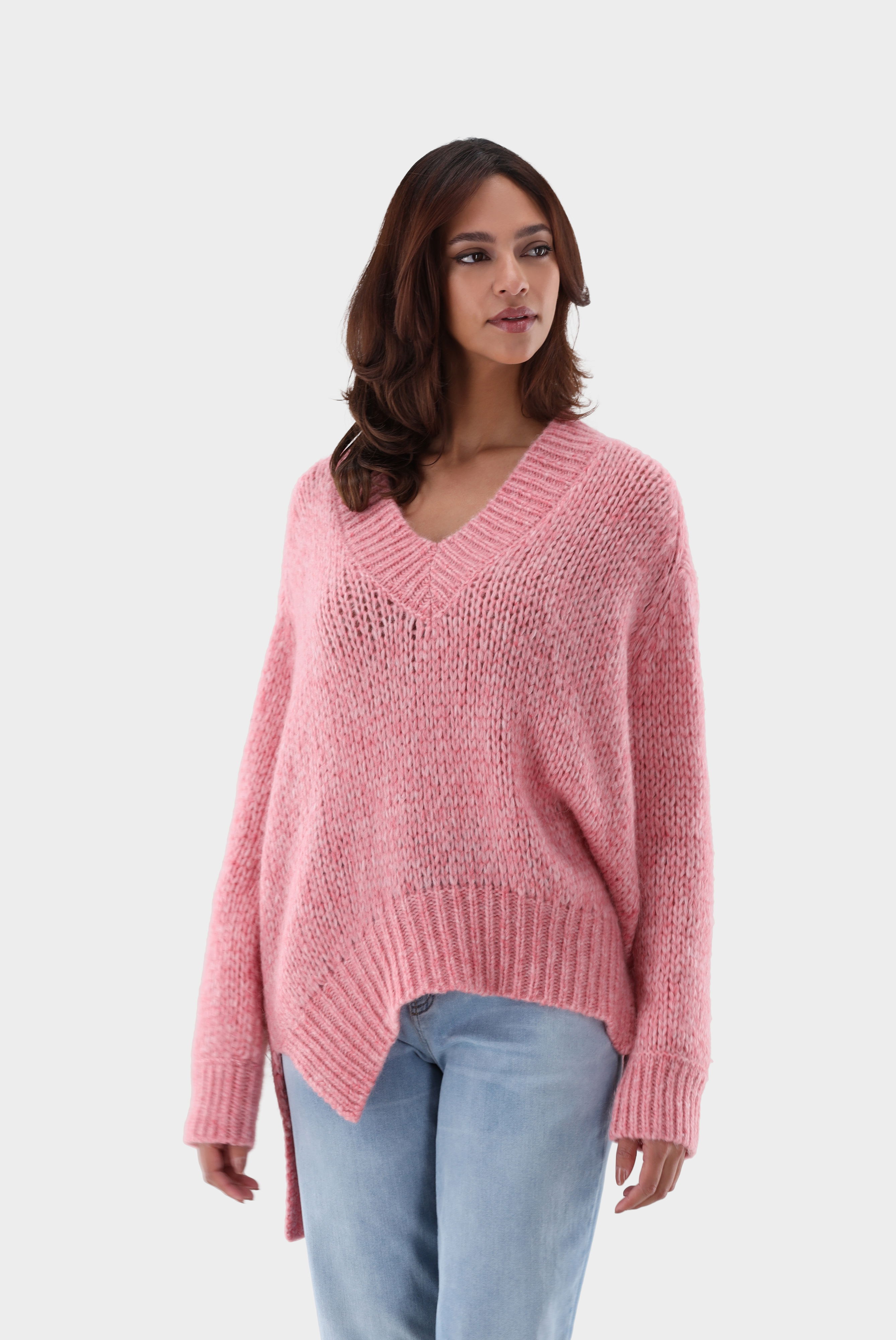 Pullover mit V-Aussschnitt oversized