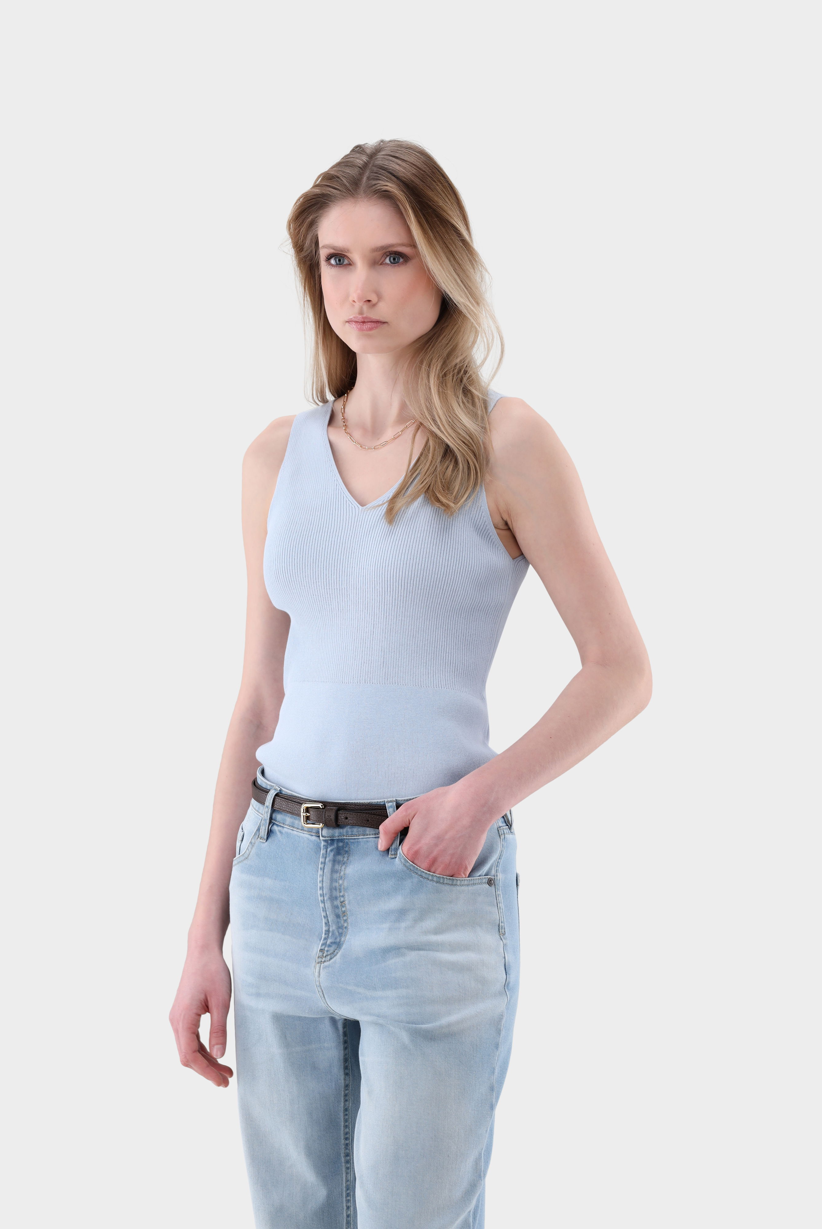 Tanktop aus Rippstrick