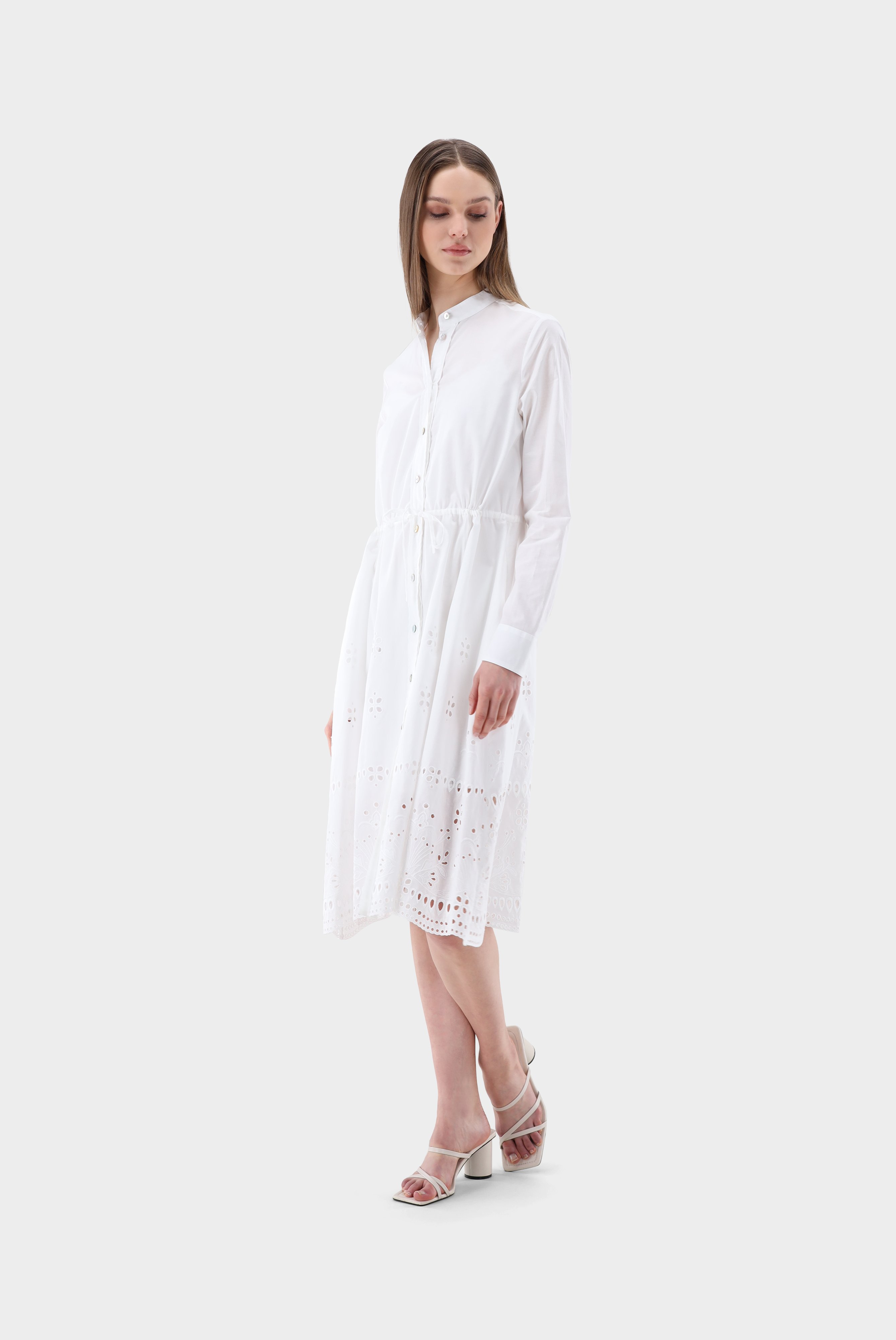 Midi Dress with Embroidery
