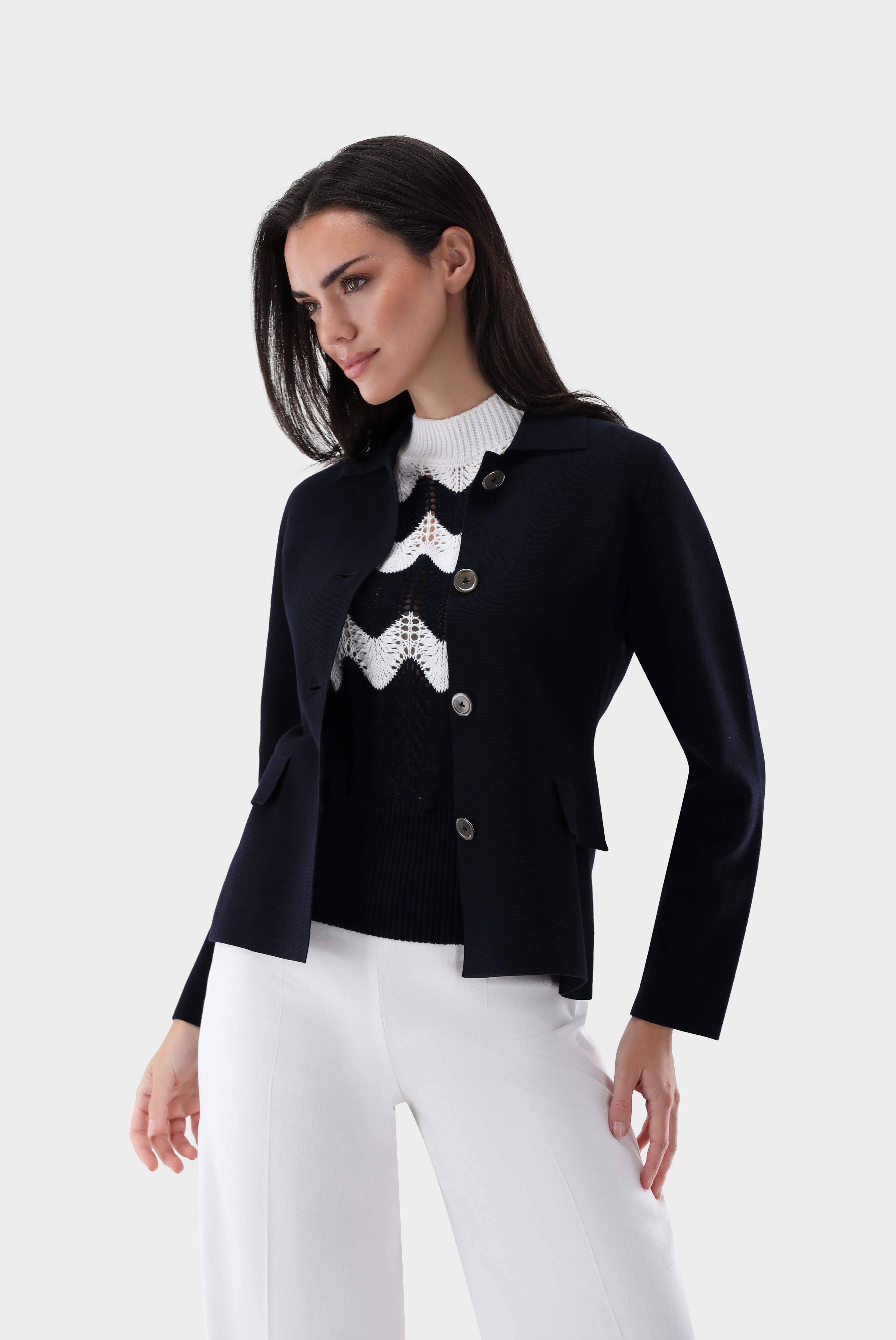 Blazer knitted from Air Cotton