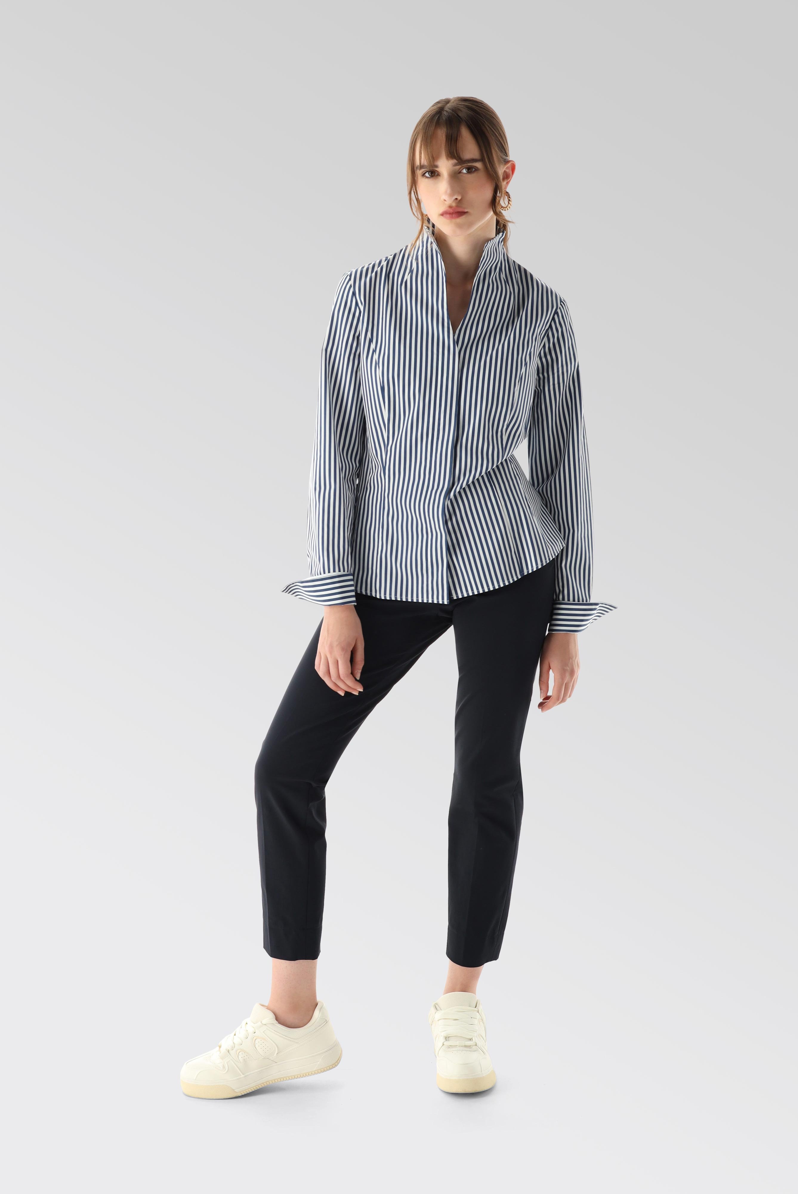 Business Blouses+Chalice Collar Blouse with Stripes+05.3612.73.170275.780.52