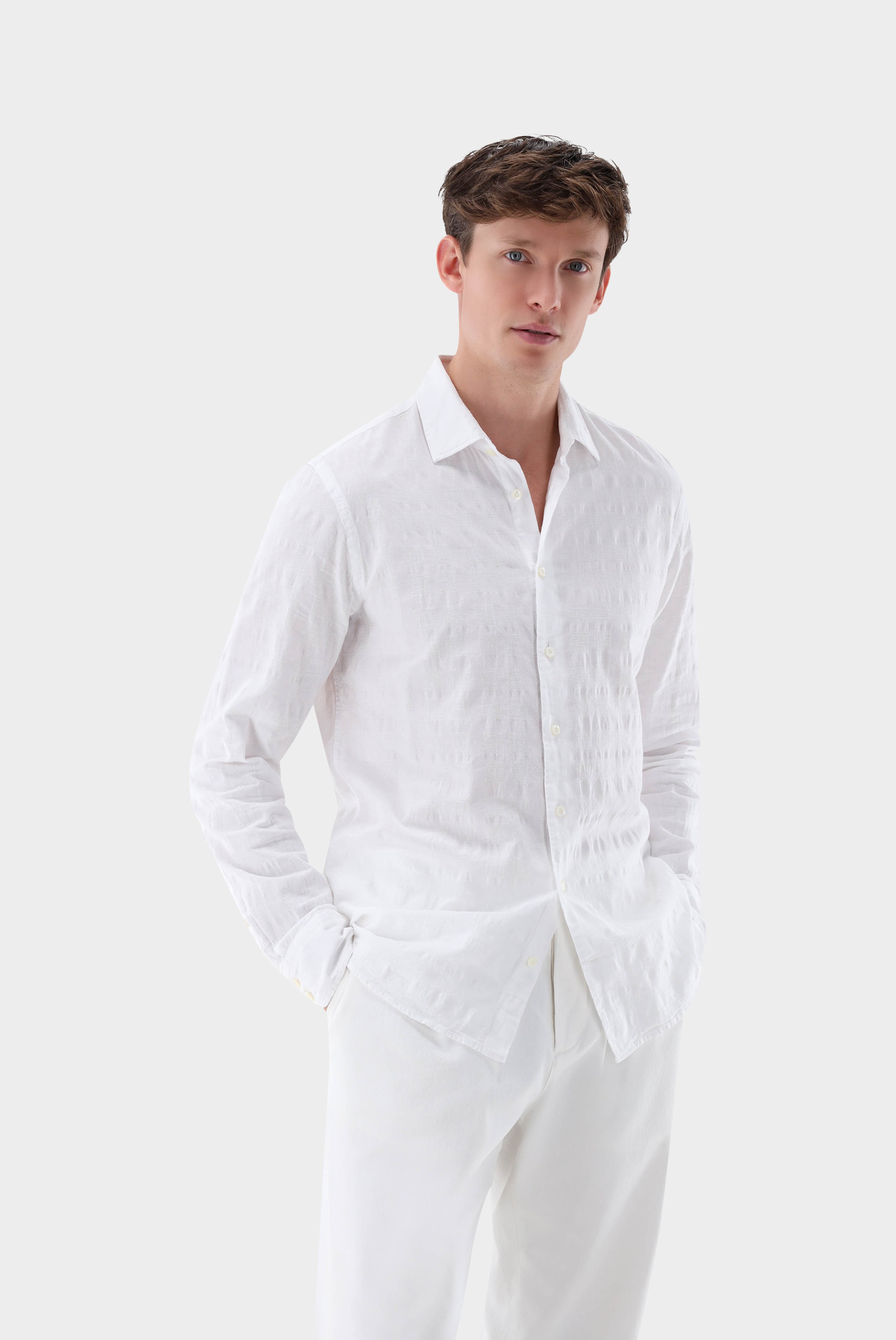 Casual Hemden+Hemd mit Ajouré-Karomuster Tailor Fit+20.2011.EB.150280.000.38