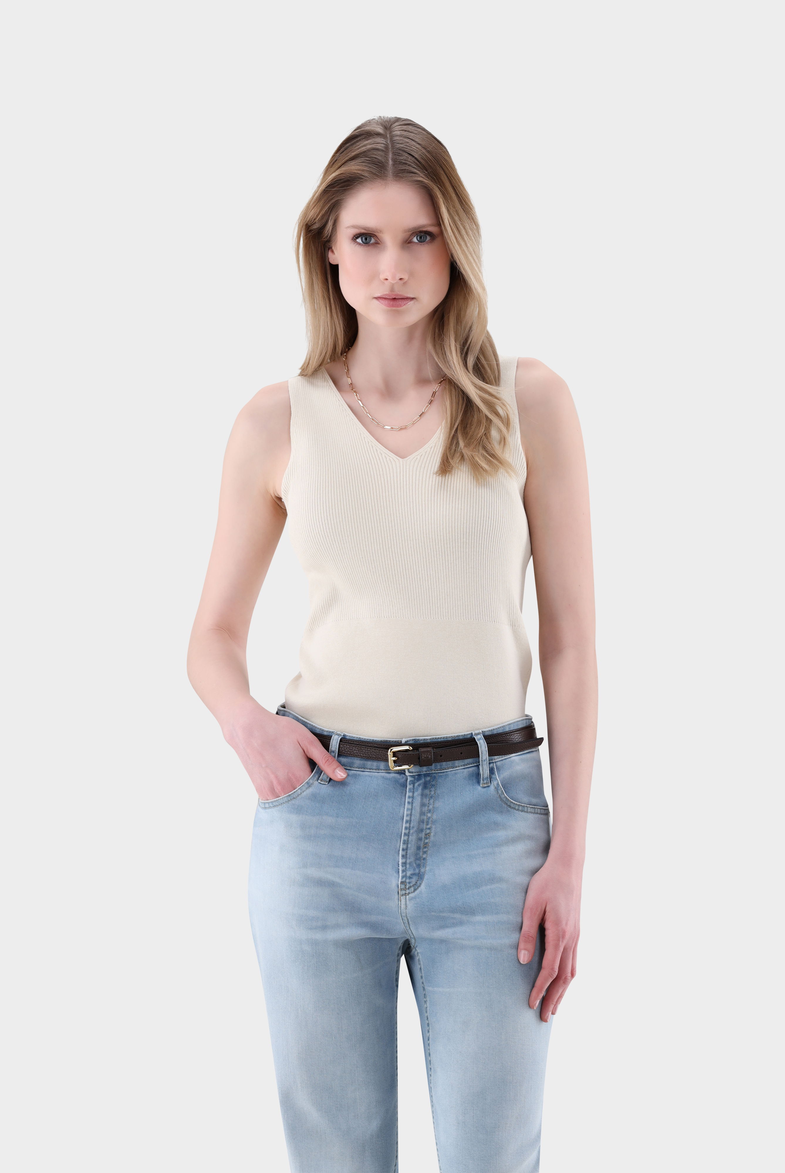 Tanktop aus Rippstrick