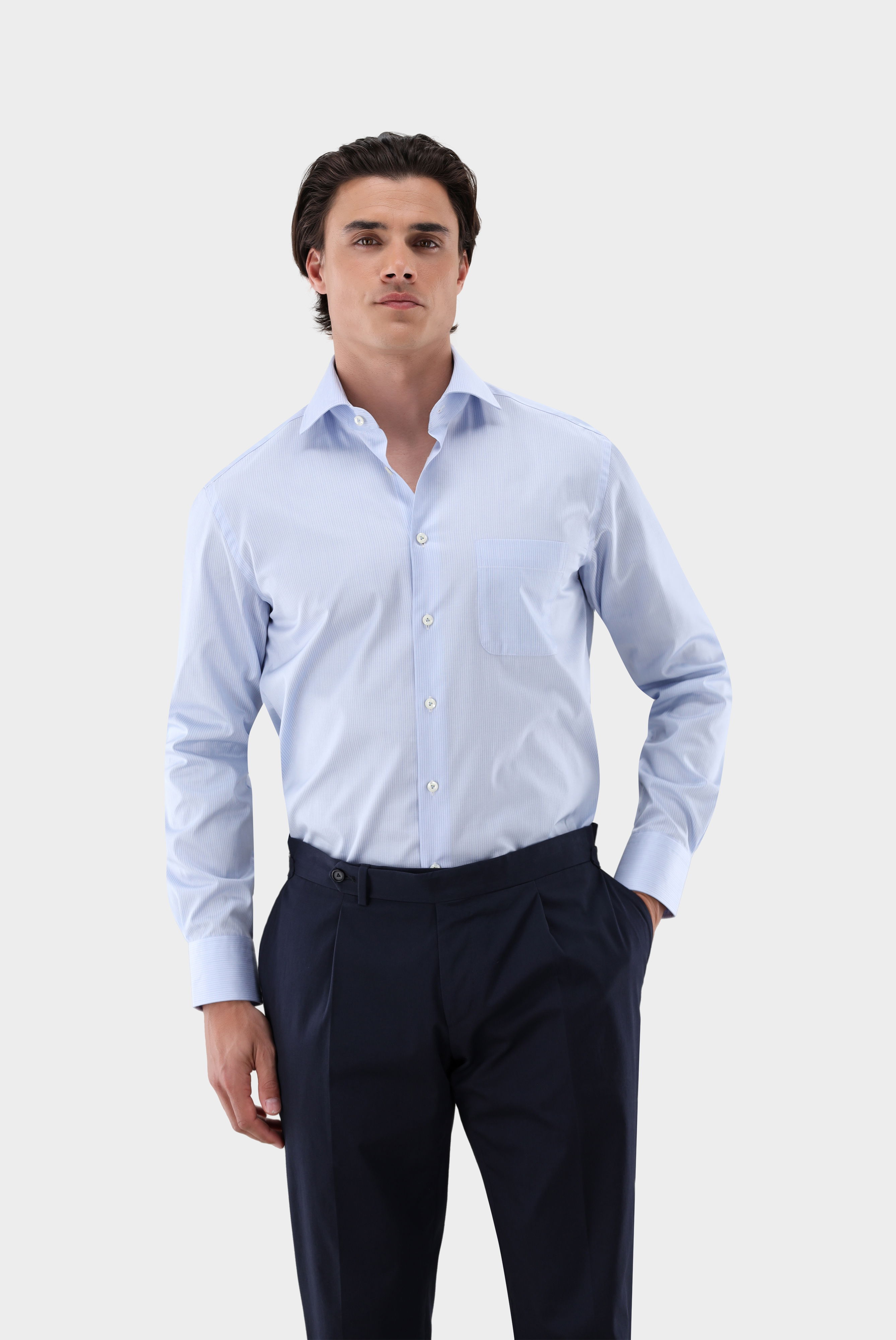 Hemd gestreift Bügelfreie Comfort Fit