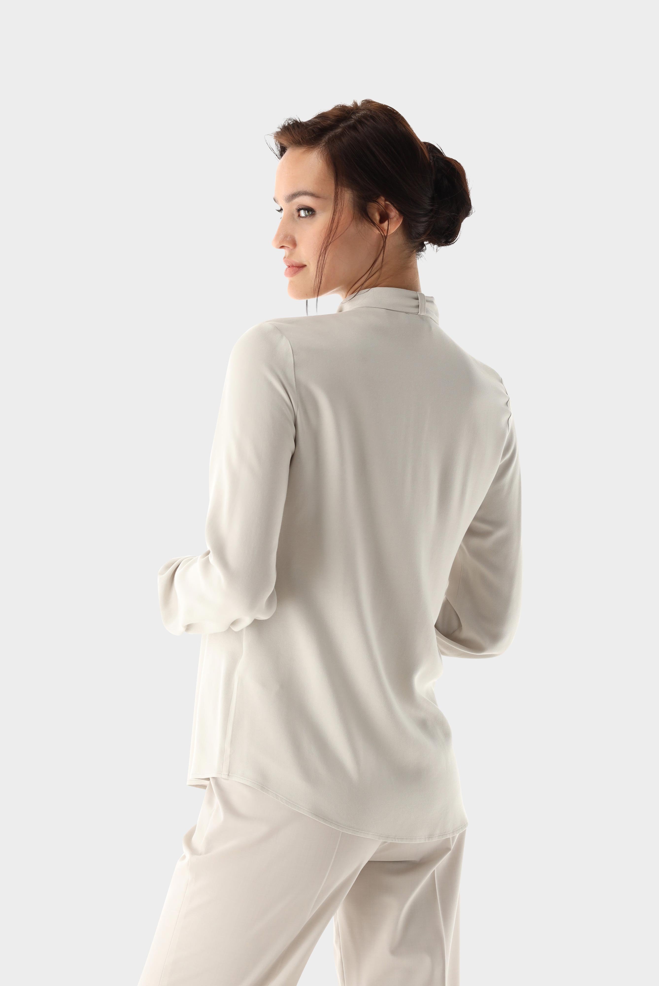 Casual Blouses+Standup-collar blouse with a flounce+05.527E.07.150269.120.36