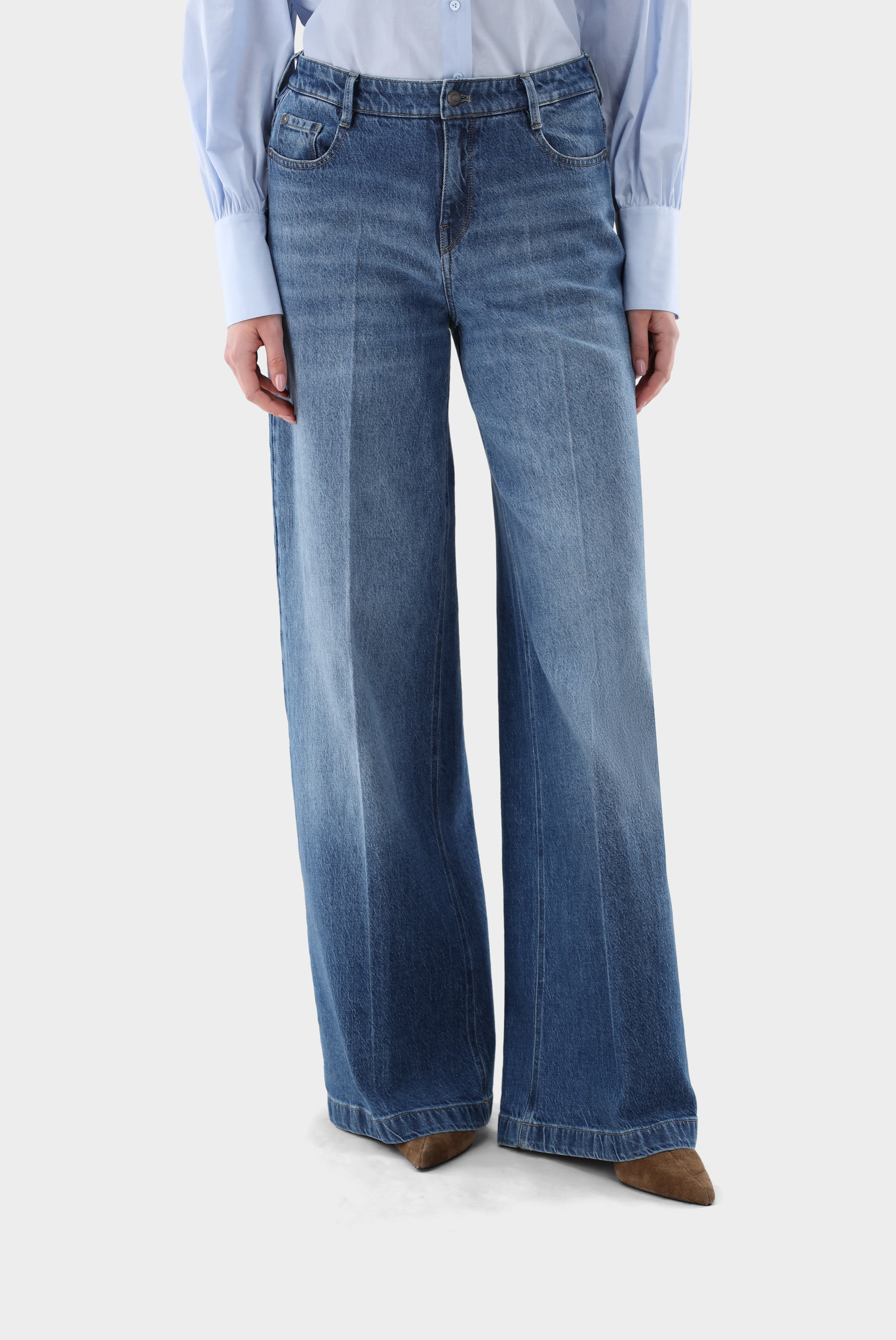 Jeans mit weitem Bein